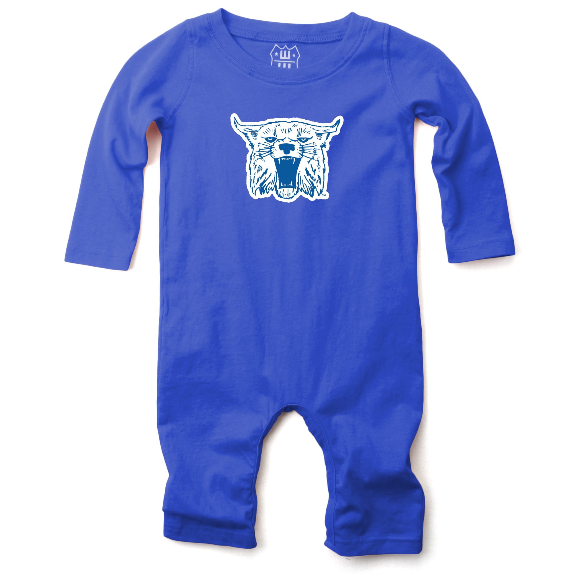 Infant Wes & Willy Royal Kentucky Wildcats Long Sleeve Romper