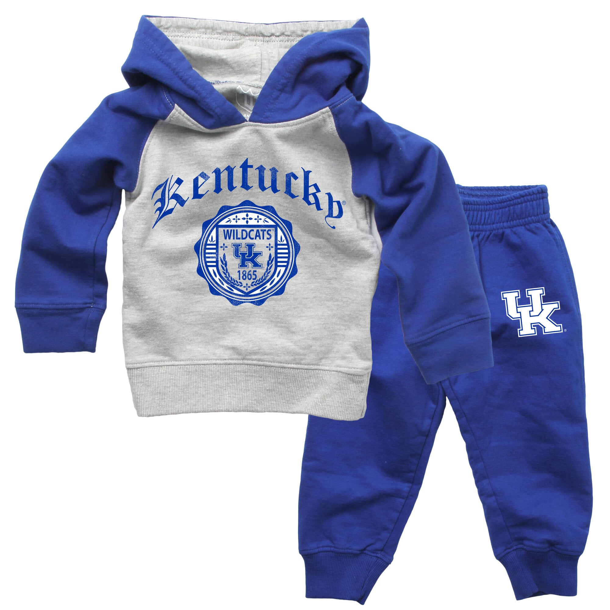 Infant Wes & Willy Royal Kentucky Wildcats Raglan Hoodie and Sweatpants Set