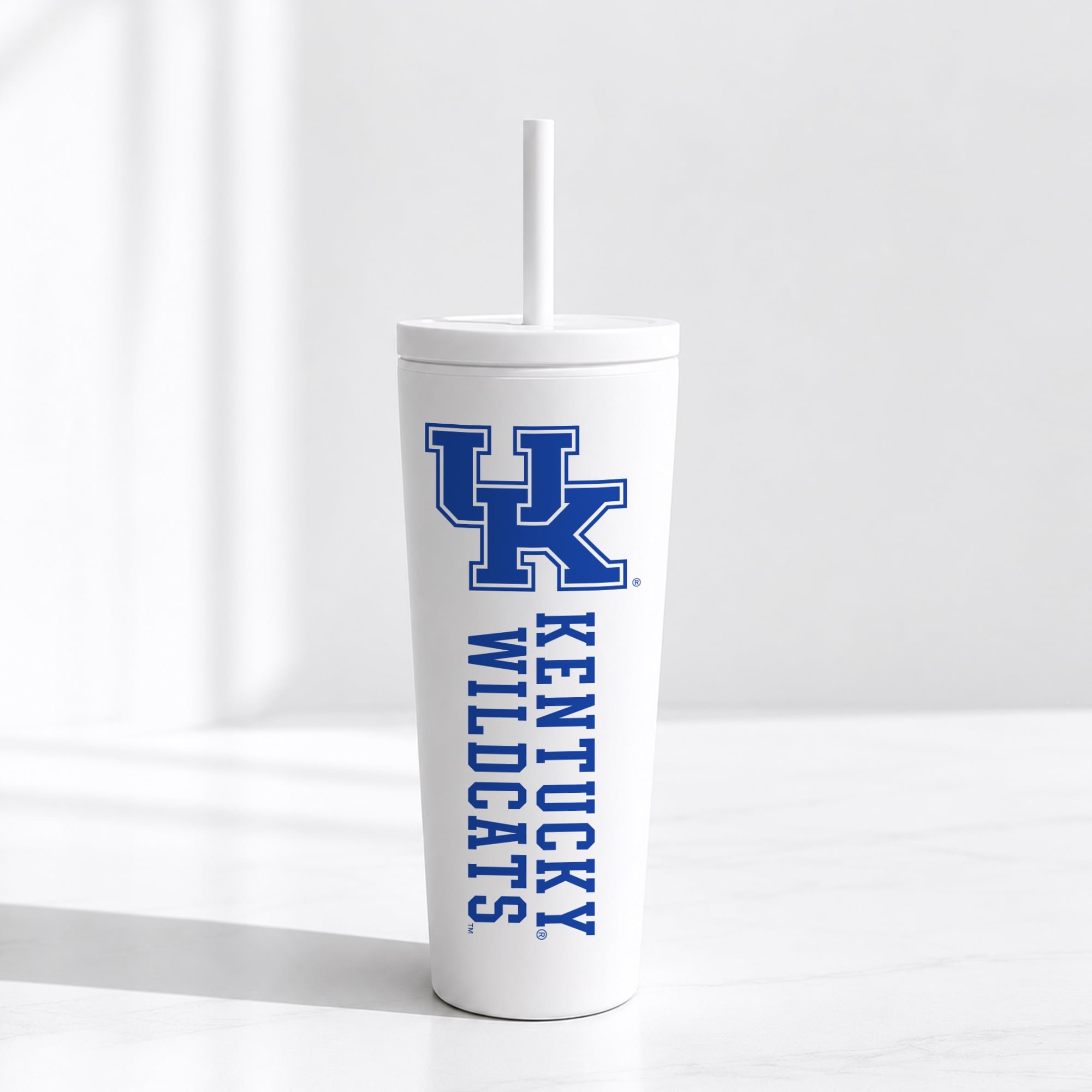 Kentucky Wildcats 24oz. No Spill Straw Tumbler