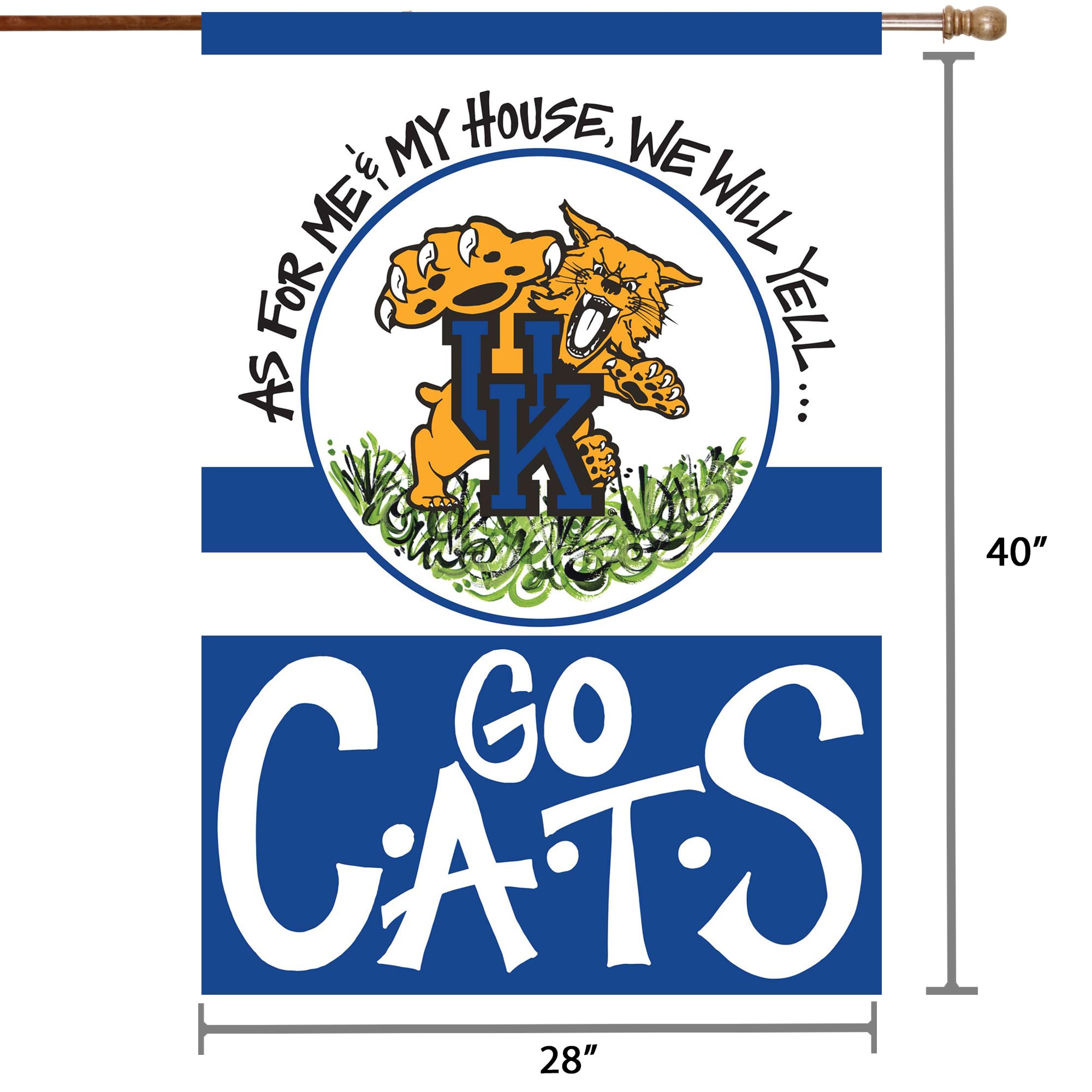 Kentucky Wildcats 28" x 40" Double-Sided House Flag