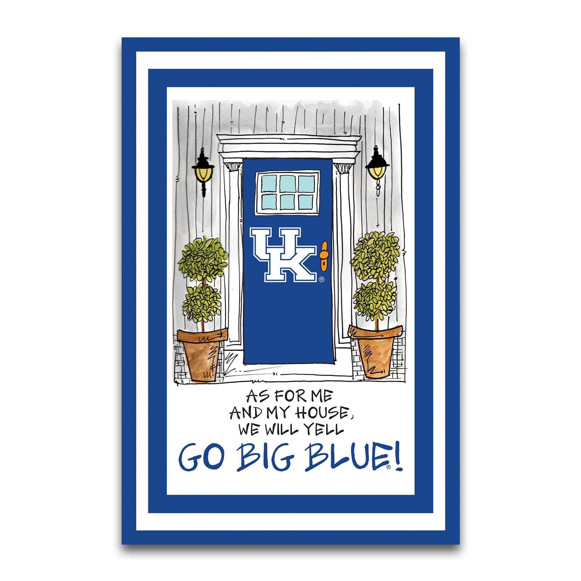 Kentucky Wildcats As For Me 12" x 18" Garden Flag