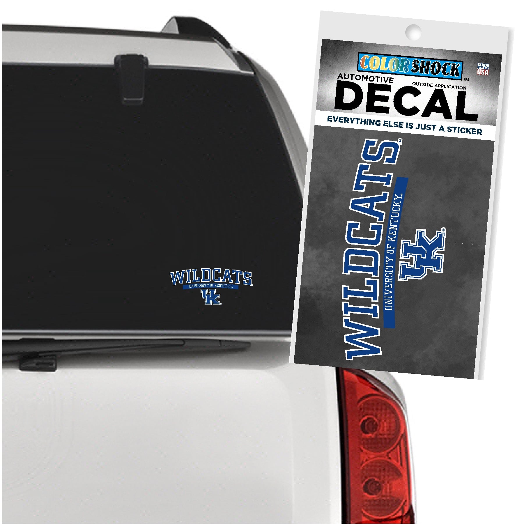 Kentucky Wildcats Set of 4 Decals Stickers The Quad by Rico 2x2 Inches