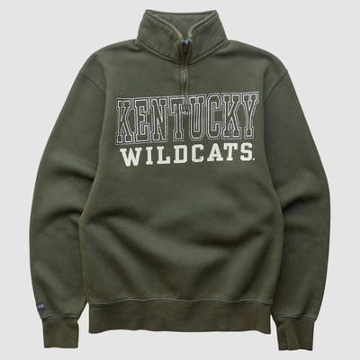 Kentucky Wildcats Jansport 2010s 1/4 Zip Sweatshirt - Green - XS by Fanatics Real Vintage