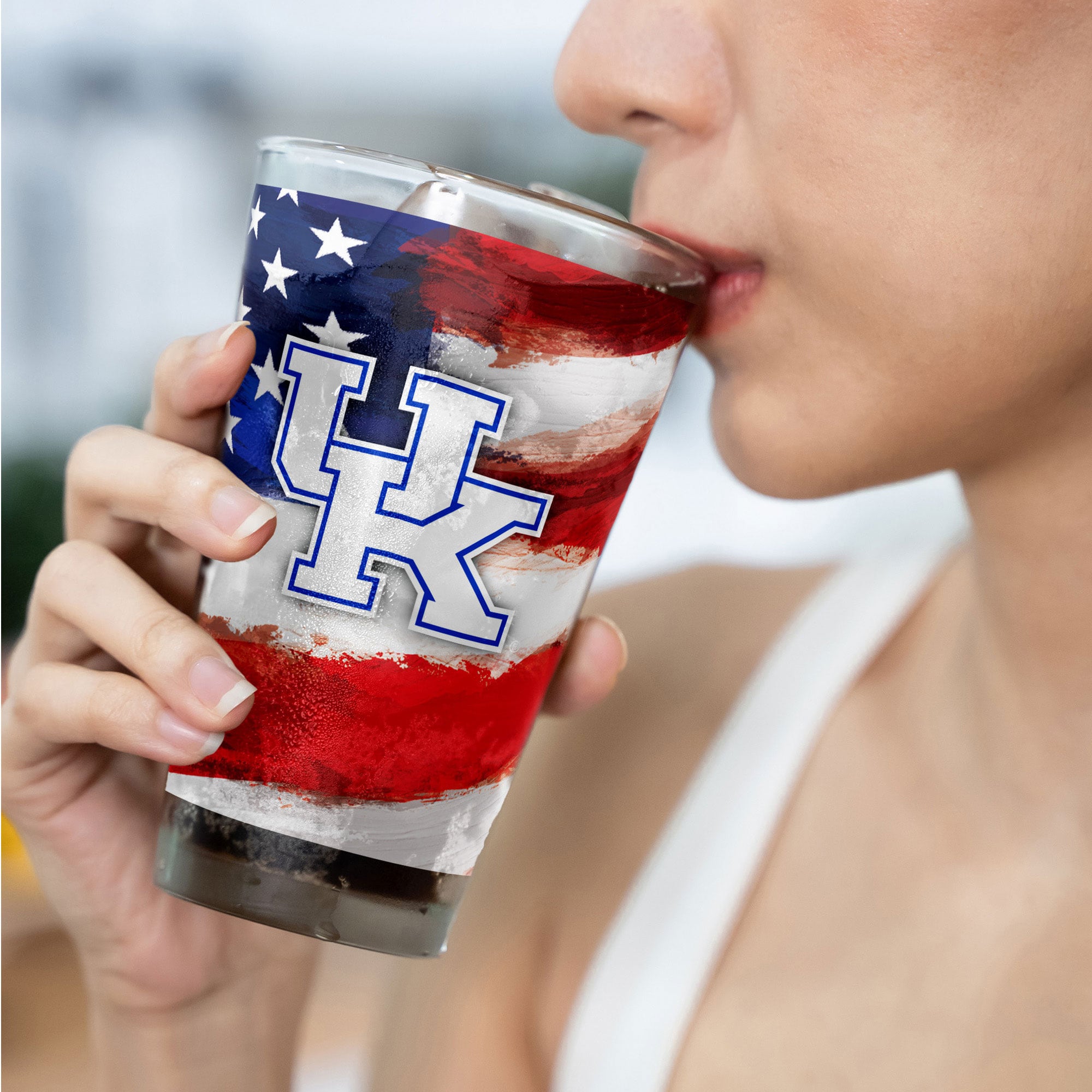 Kentucky Wildcats Two-Pack 16oz. Americana Pint Glass Set