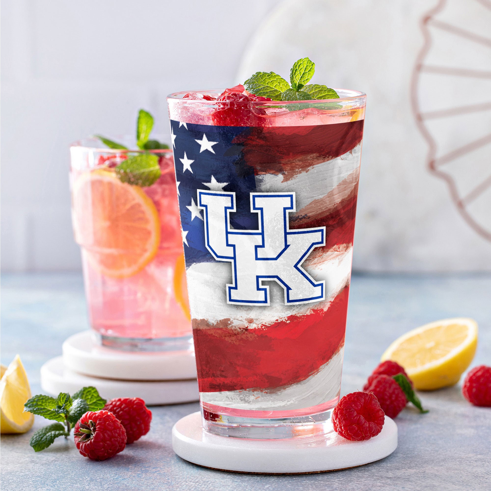 Kentucky Wildcats Two-Pack 16oz. Americana Pint Glass Set