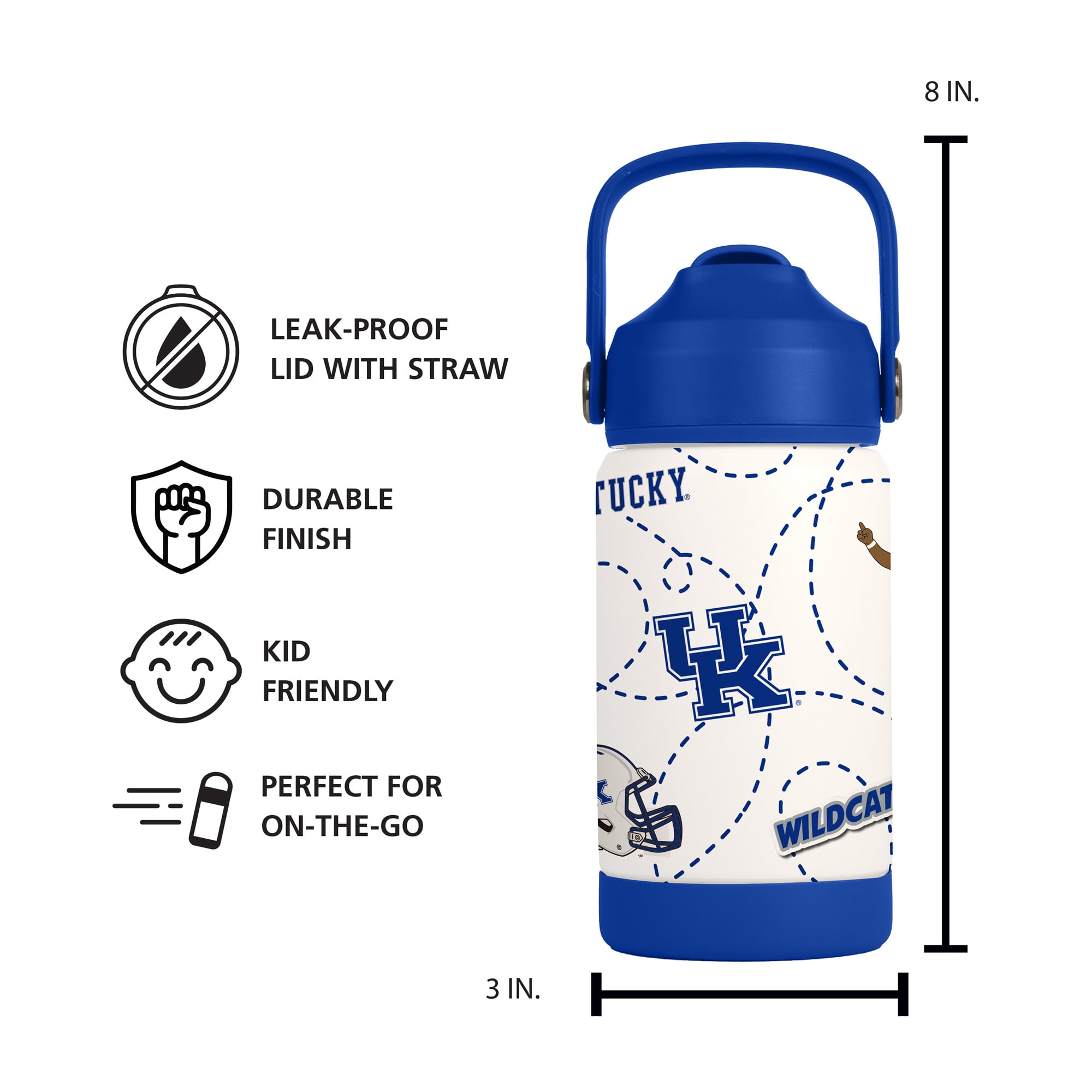 Bouteille Mascotte de 35 cl des Wildcats du Kentucky