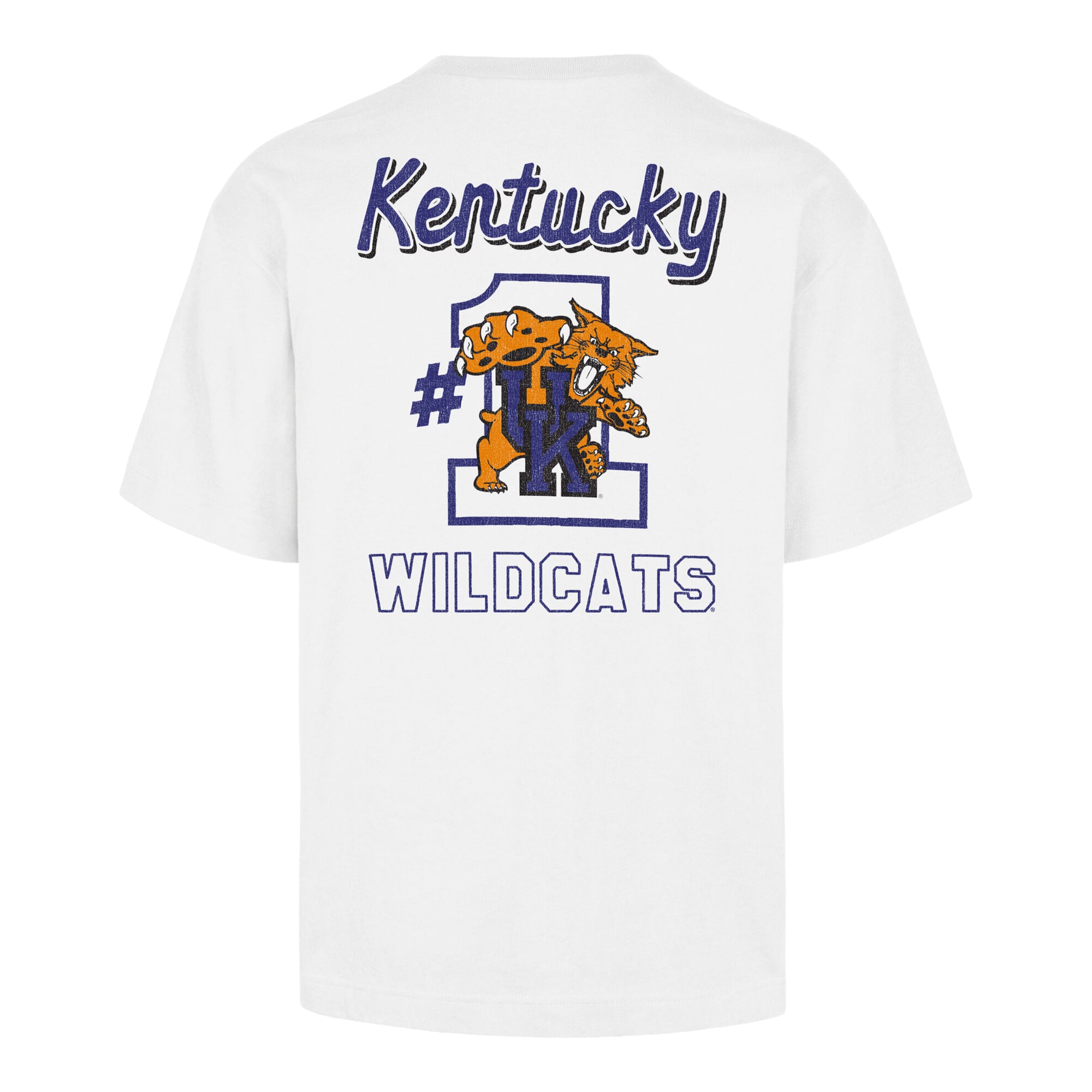Men's '47 White Kentucky Wildcats #1 Mascot Foundation T-Shirt