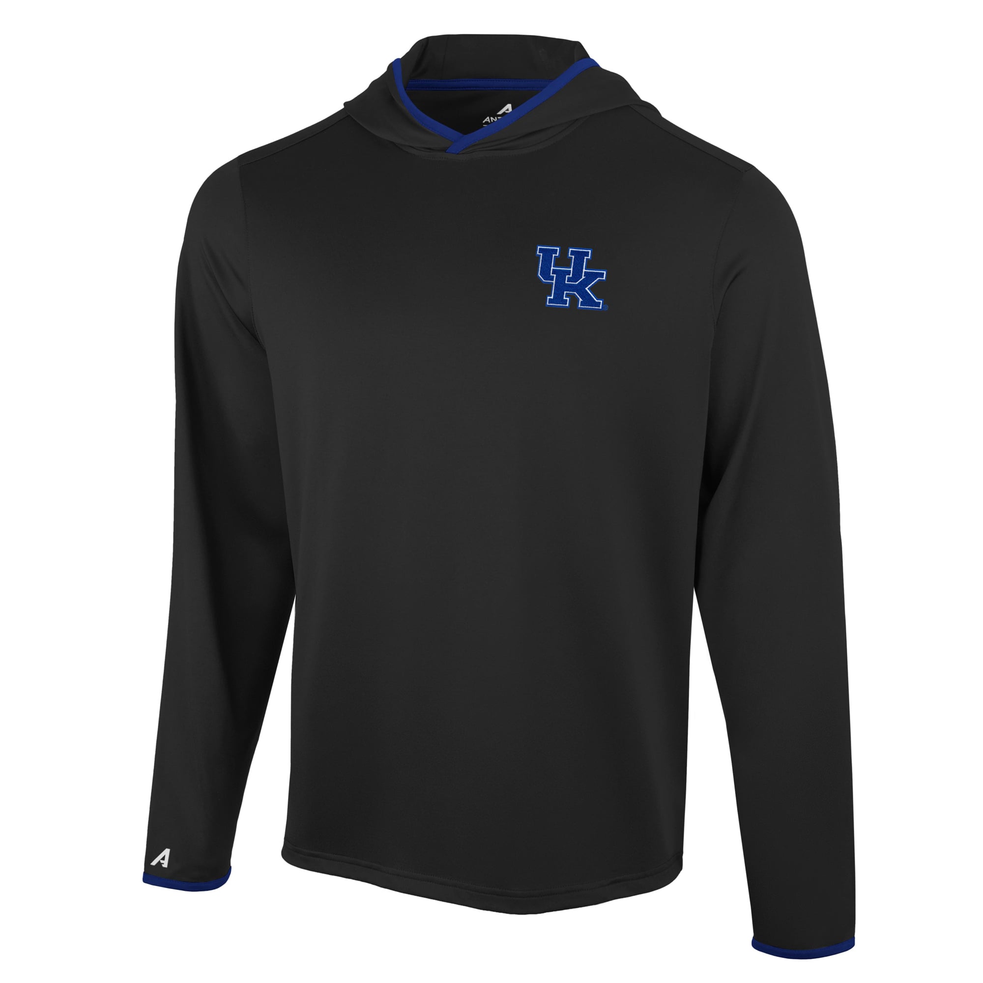 T-shirt à capuche manches longues Antigua Black Kentucky Wildcats Brink Color Pop pour homme
