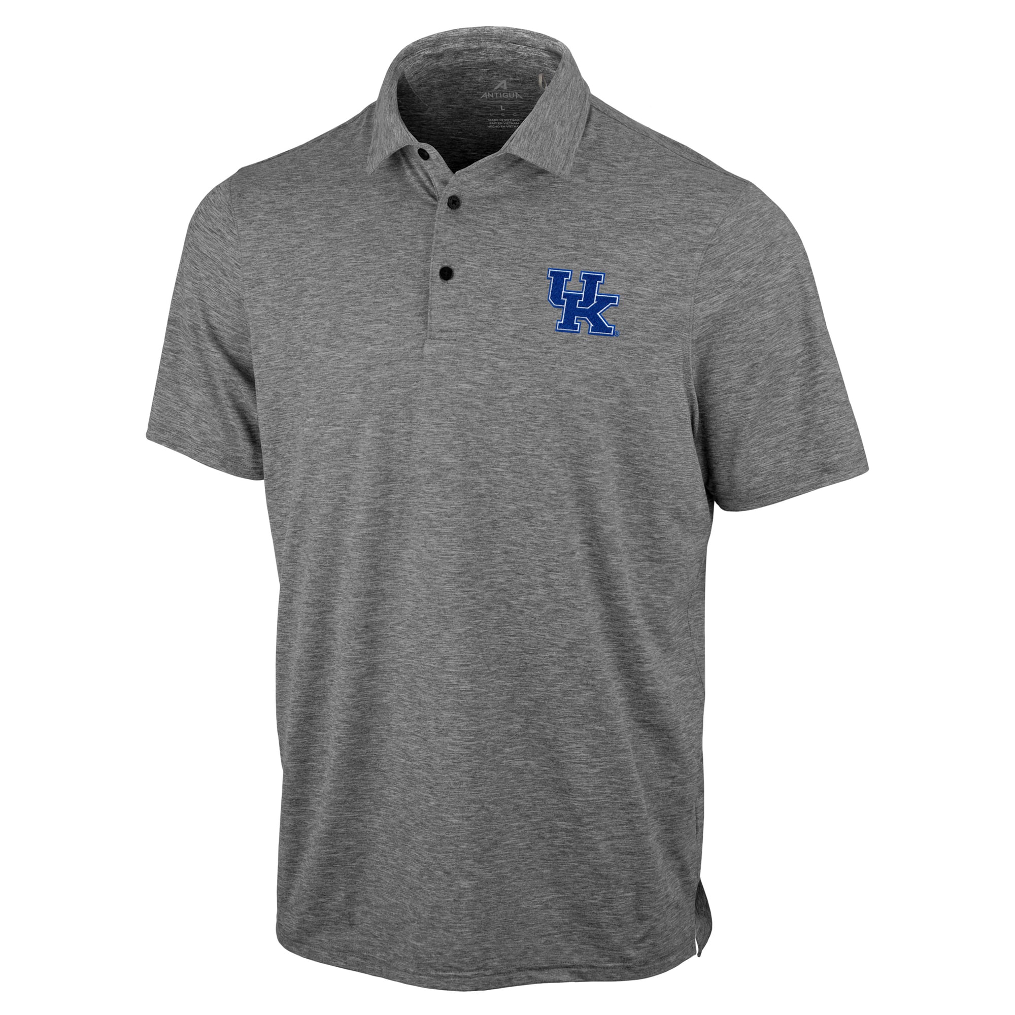 Polo statique Antigua Heather Black pour homme, Kentucky Wildcats