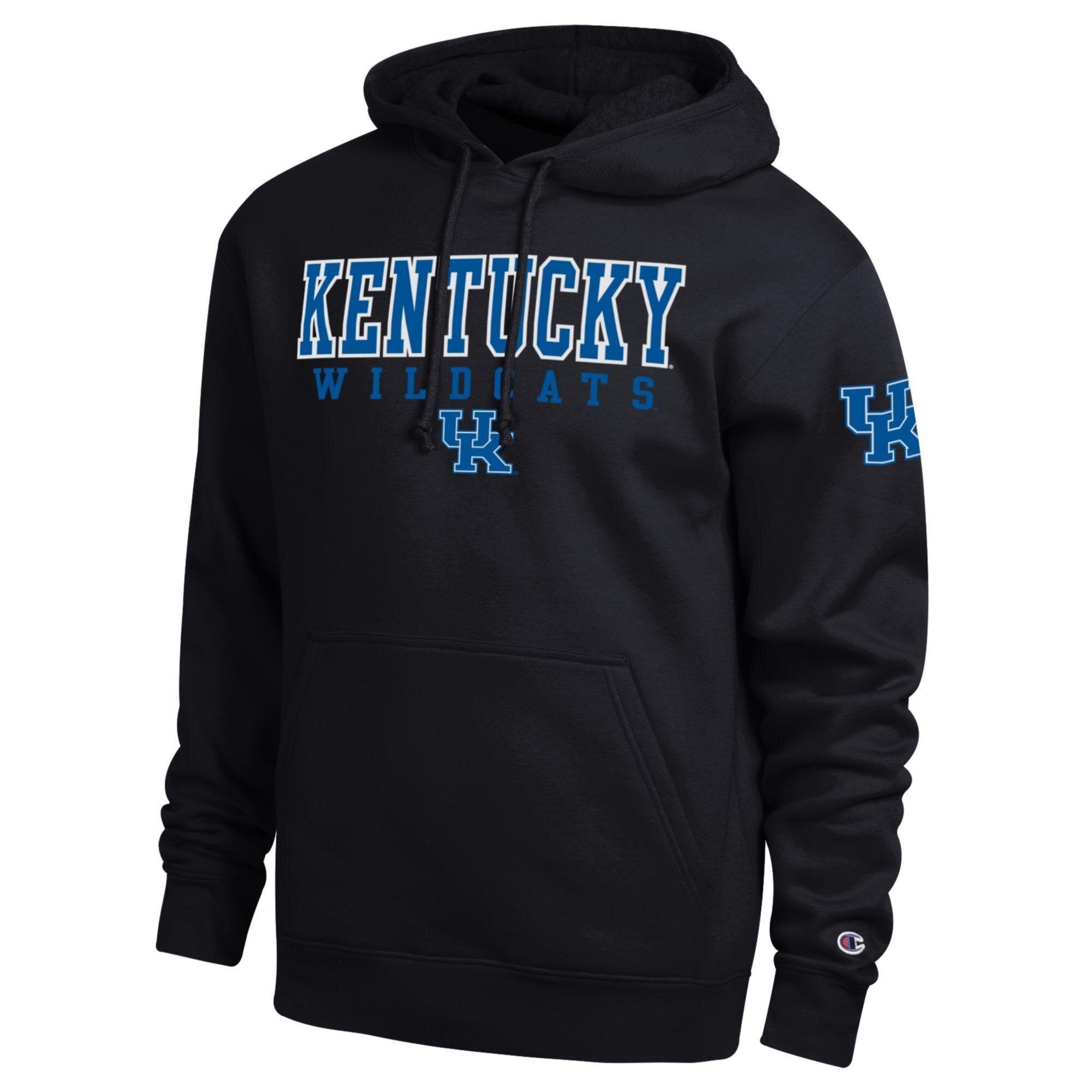 Sweat à capuche contrasté Champion noir Kentucky Wildcats pour homme