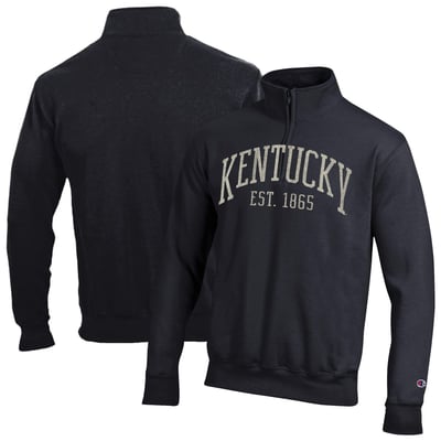 Pull-over à col zippé Kentucky Wildcats Champion Powerblend - Noir