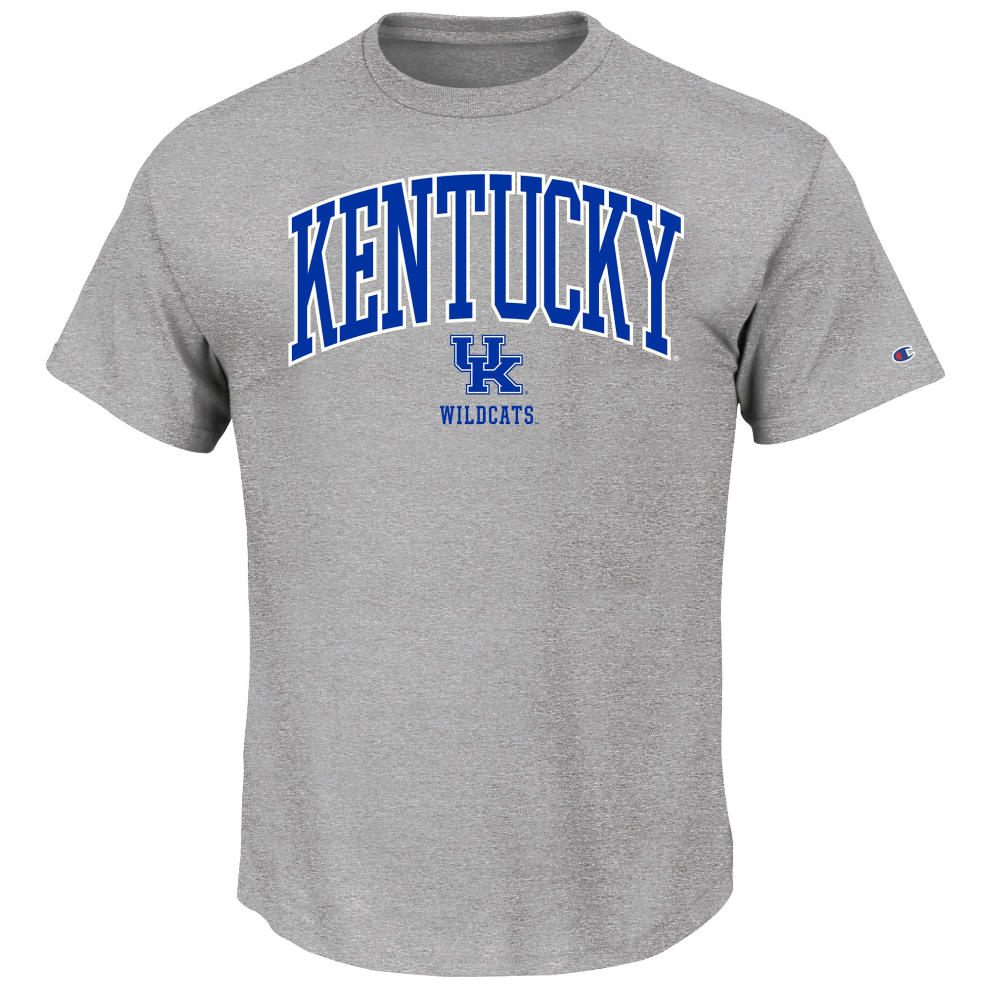 Men's Champion Heather Gray Kentucky Wildcats Big & Tall Team Arch Over Wordmark T-Shirt