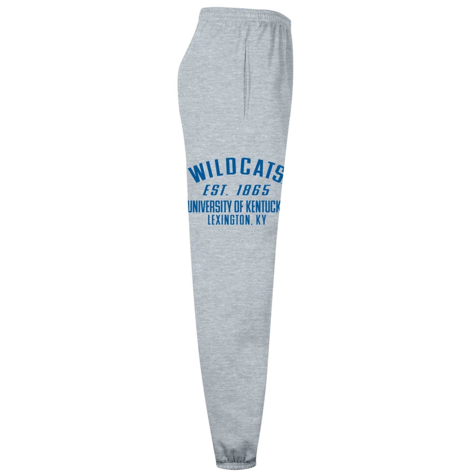 Men's Champion Heather Gray Kentucky Wildcats Powerblend Banded Fleece Sweatpants