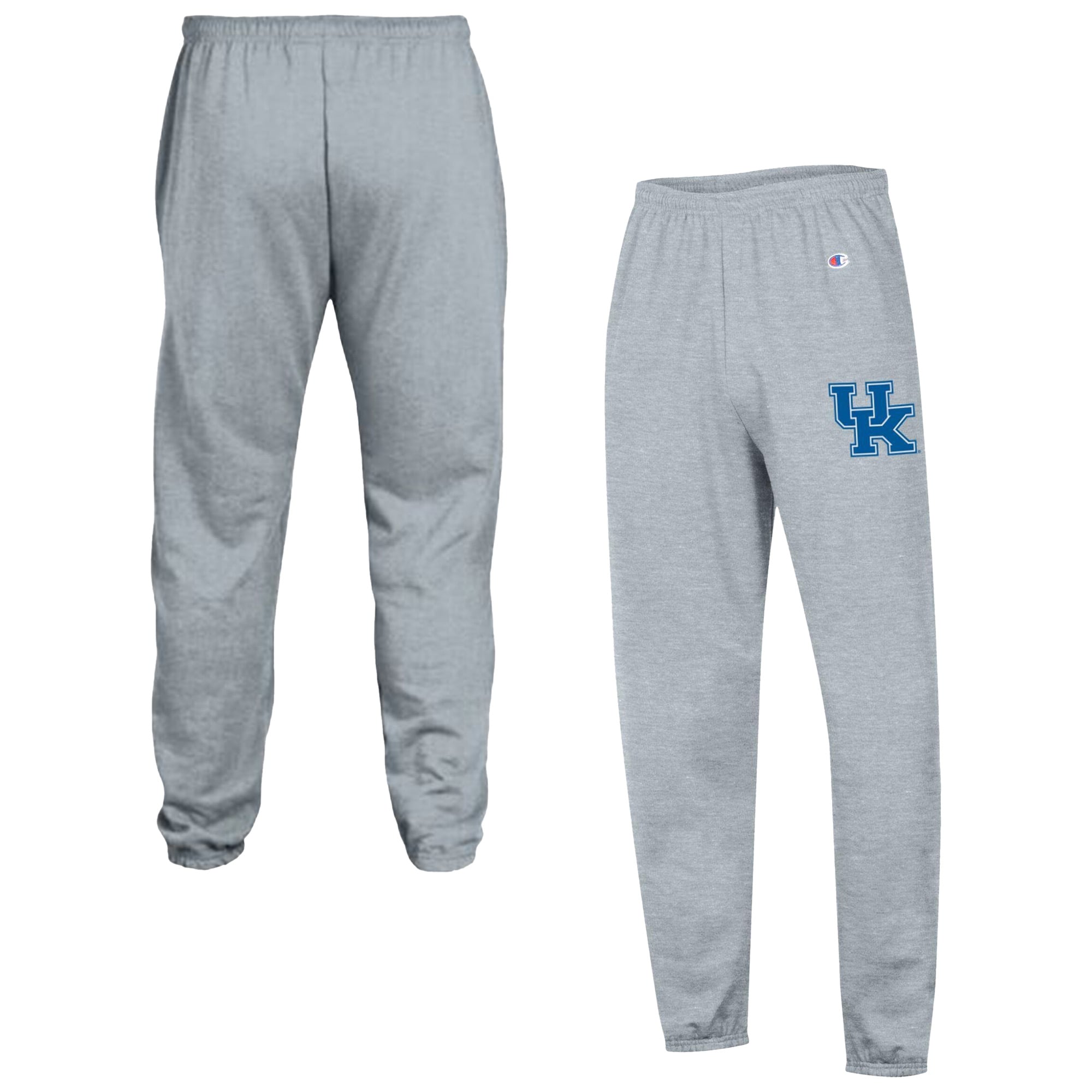 Men's Champion  Heather Gray Kentucky Wildcats Powerblend Banded Fleece Sweatpants