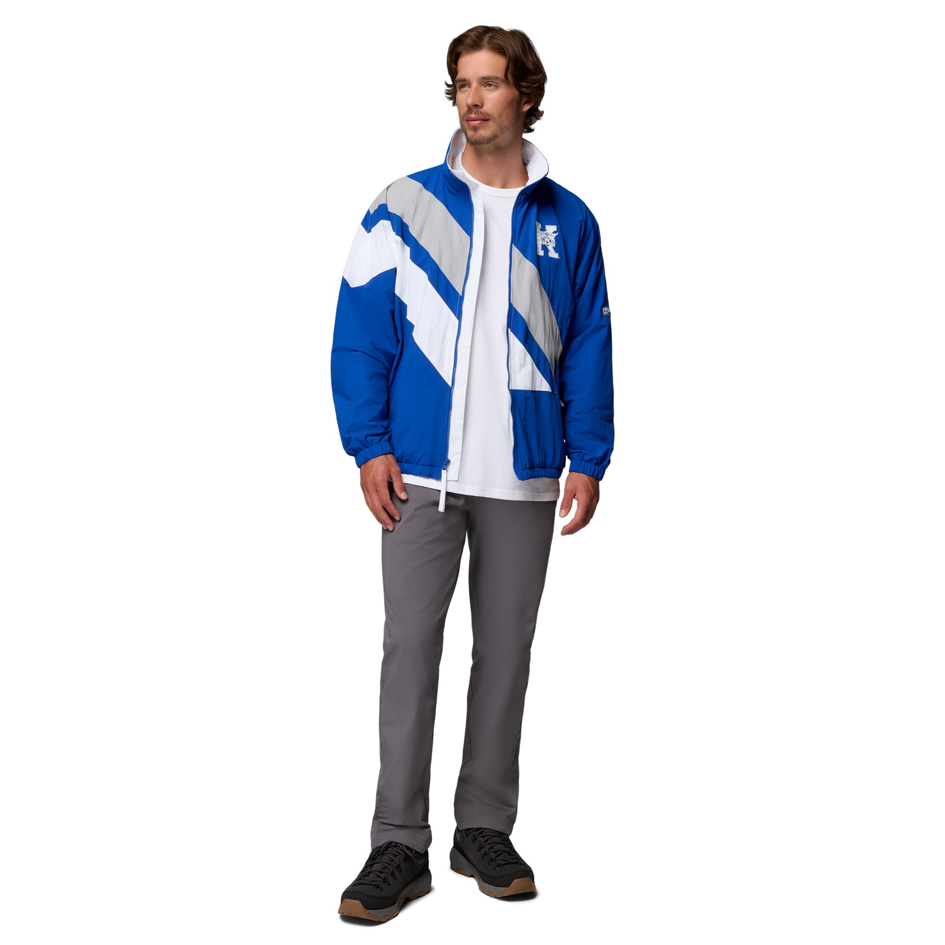 Men's Columbia Royal Kentucky Wildcats Reventure Full-Zip Windbreaker Omni-Shield Jacket