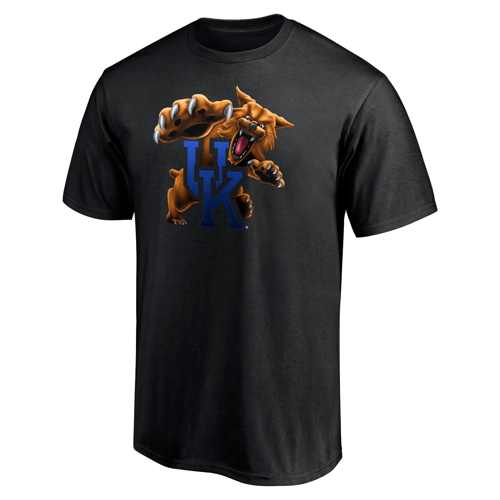 Men's Fanatics Black Kentucky Wildcats Team Midnight Mascot T-Shirt