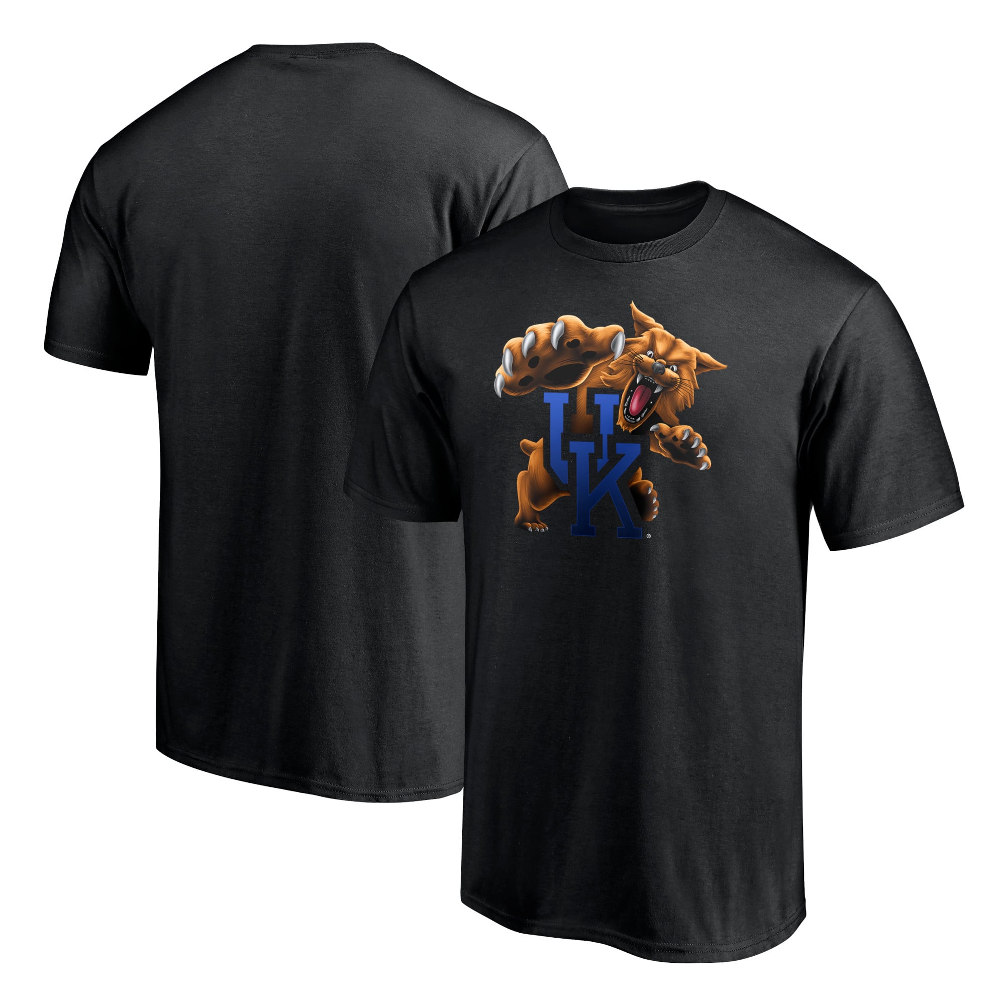 Men's Fanatics Black Kentucky Wildcats Team Midnight Mascot T-Shirt