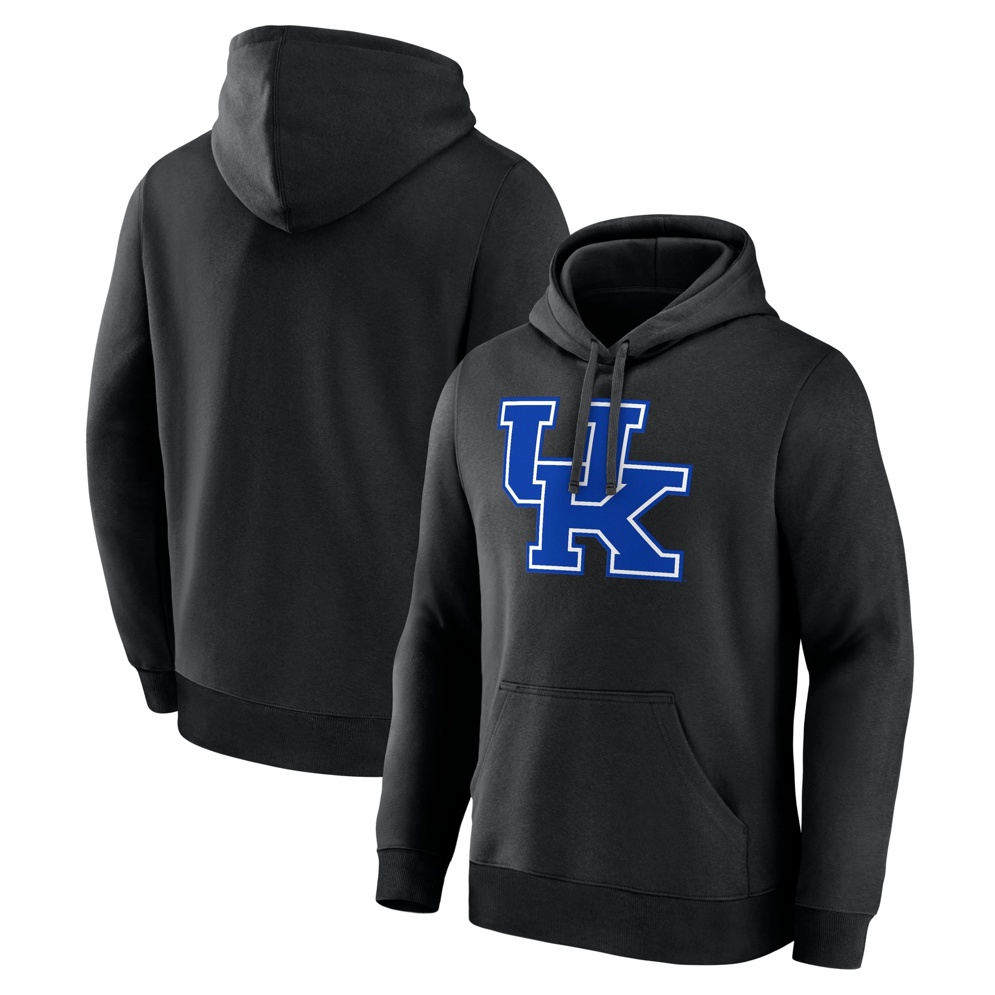 Sweat à capuche polaire noir logo principal des Kentucky Wildcats pour homme