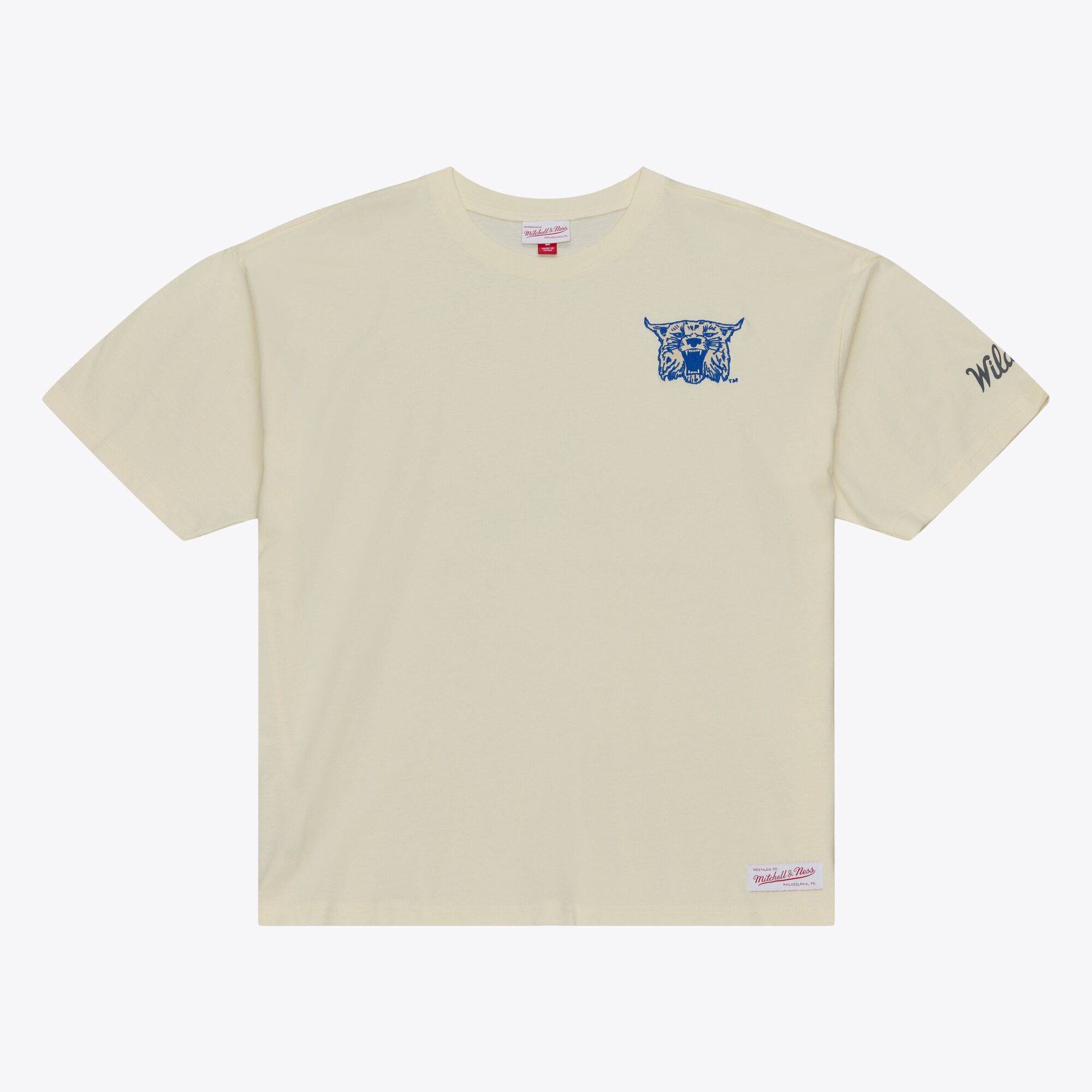 T-shirt Mitchell & Ness pour homme, couleur crème, Kentucky Wildcats, oversize Heritage Hue