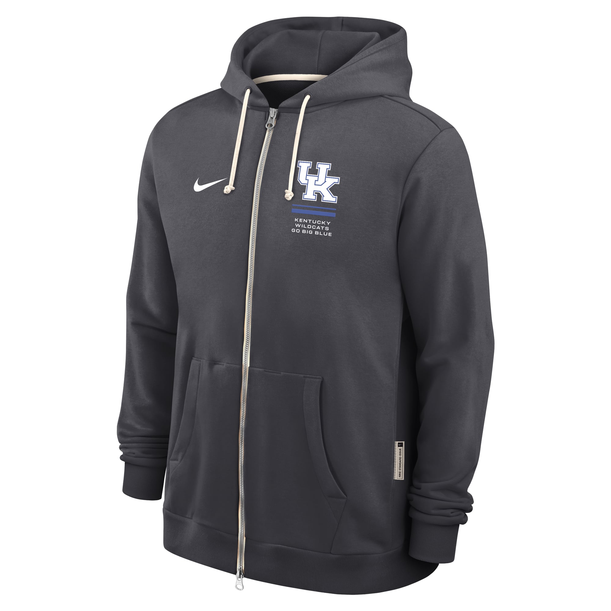 Sweat à capuche zippé Nike Royal Kentucky Wildcats 2026 Sideline Standard Issue Dri-FIT pour homme