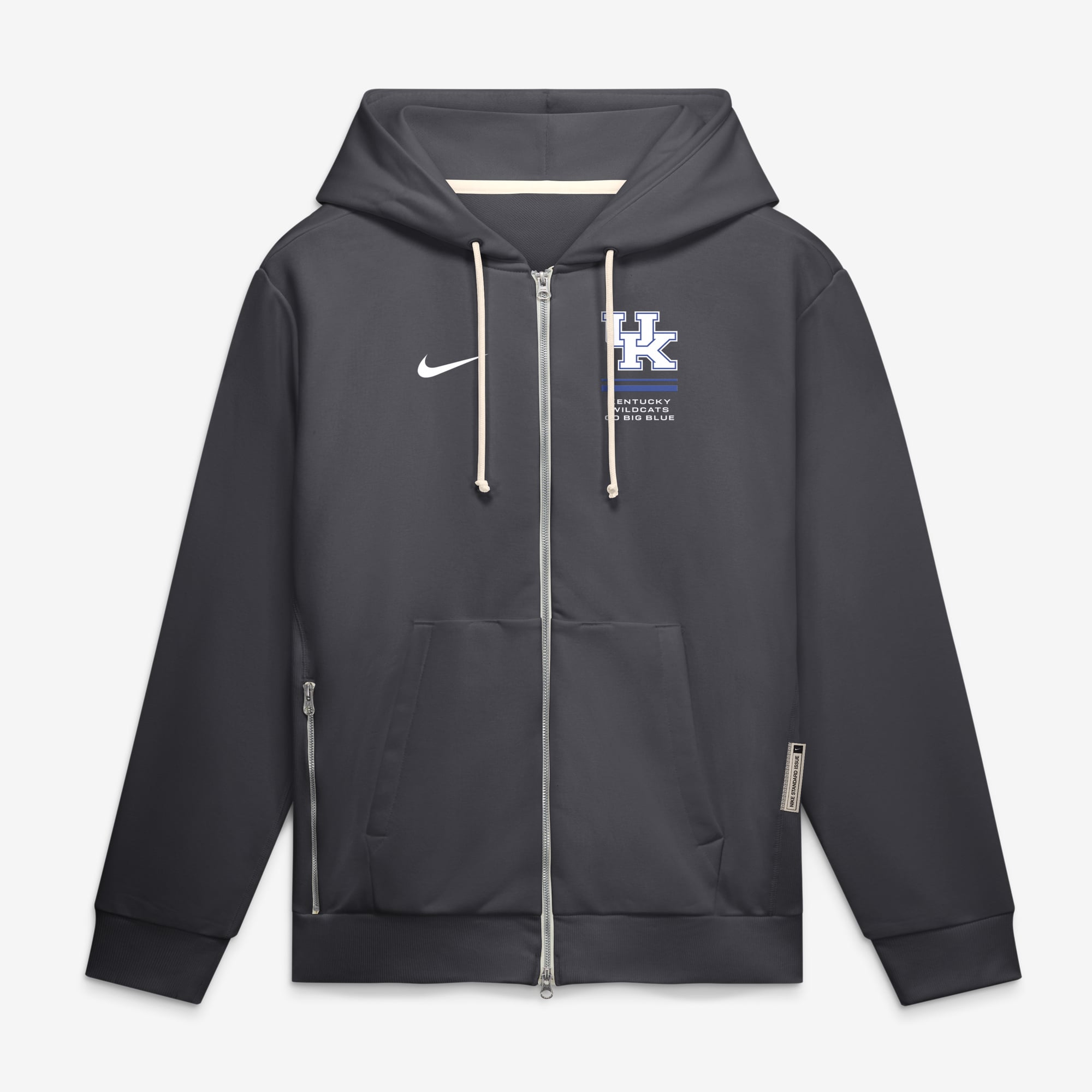 Men's Nike Royal Kentucky Wildcats 2026 Sideline Standard Issue Dri-FIT Full-Zip Hoodie