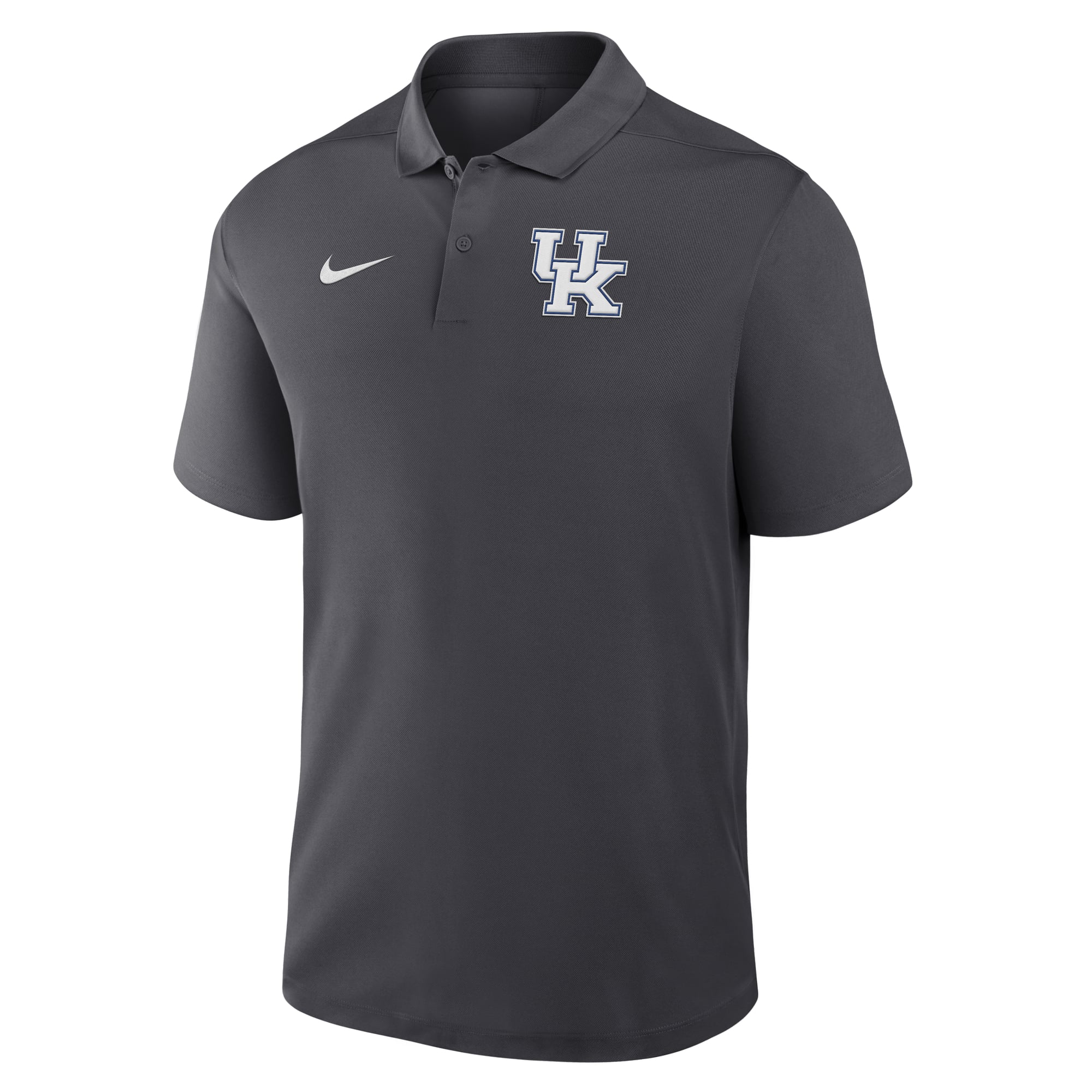 Men's Nike Anthracite Kentucky Wildcats Primetime Victory Primary Logo Performance Polo