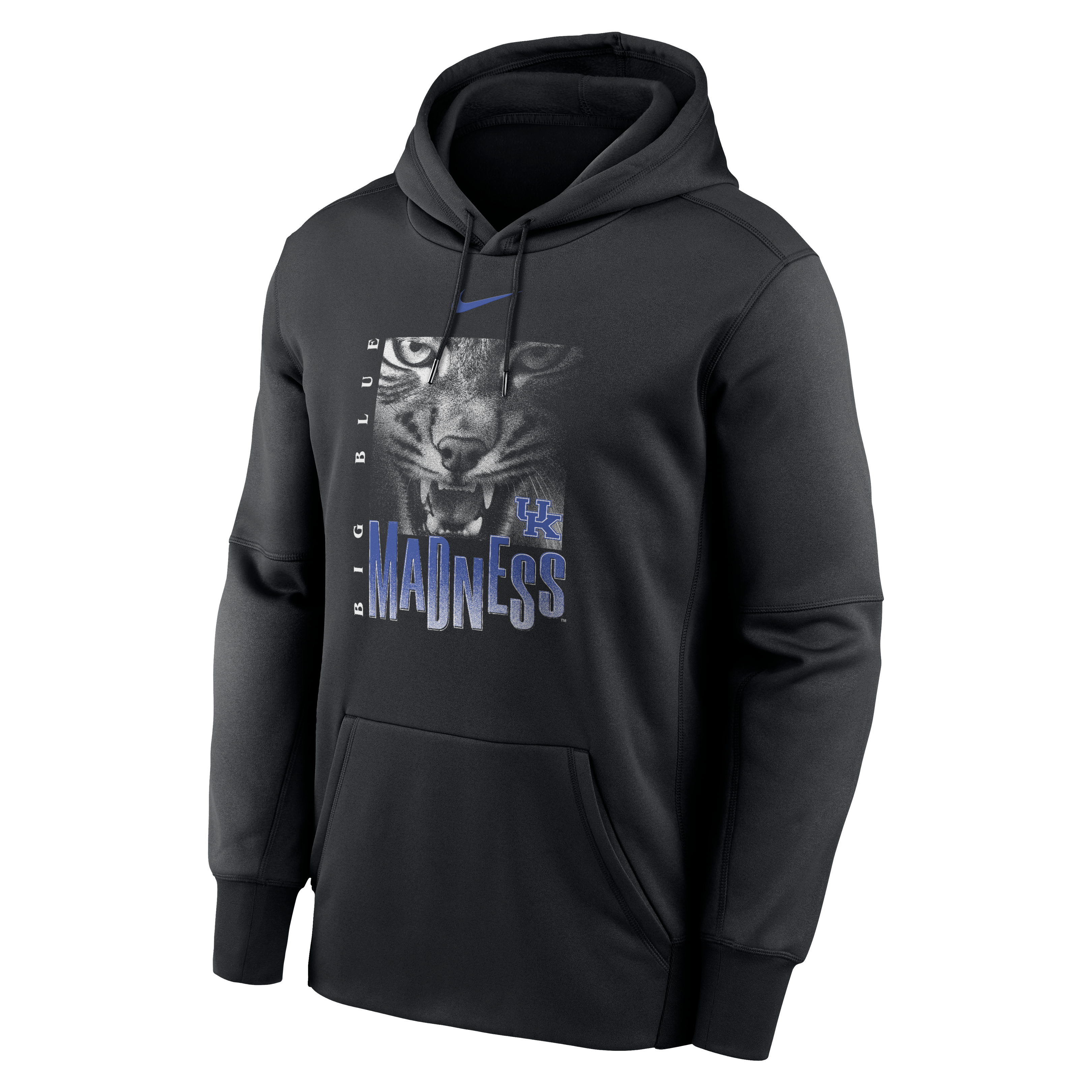 Sweat à capuche Nike Therma-FIT noir Kentucky Wildcats Big Blue Madness pour homme