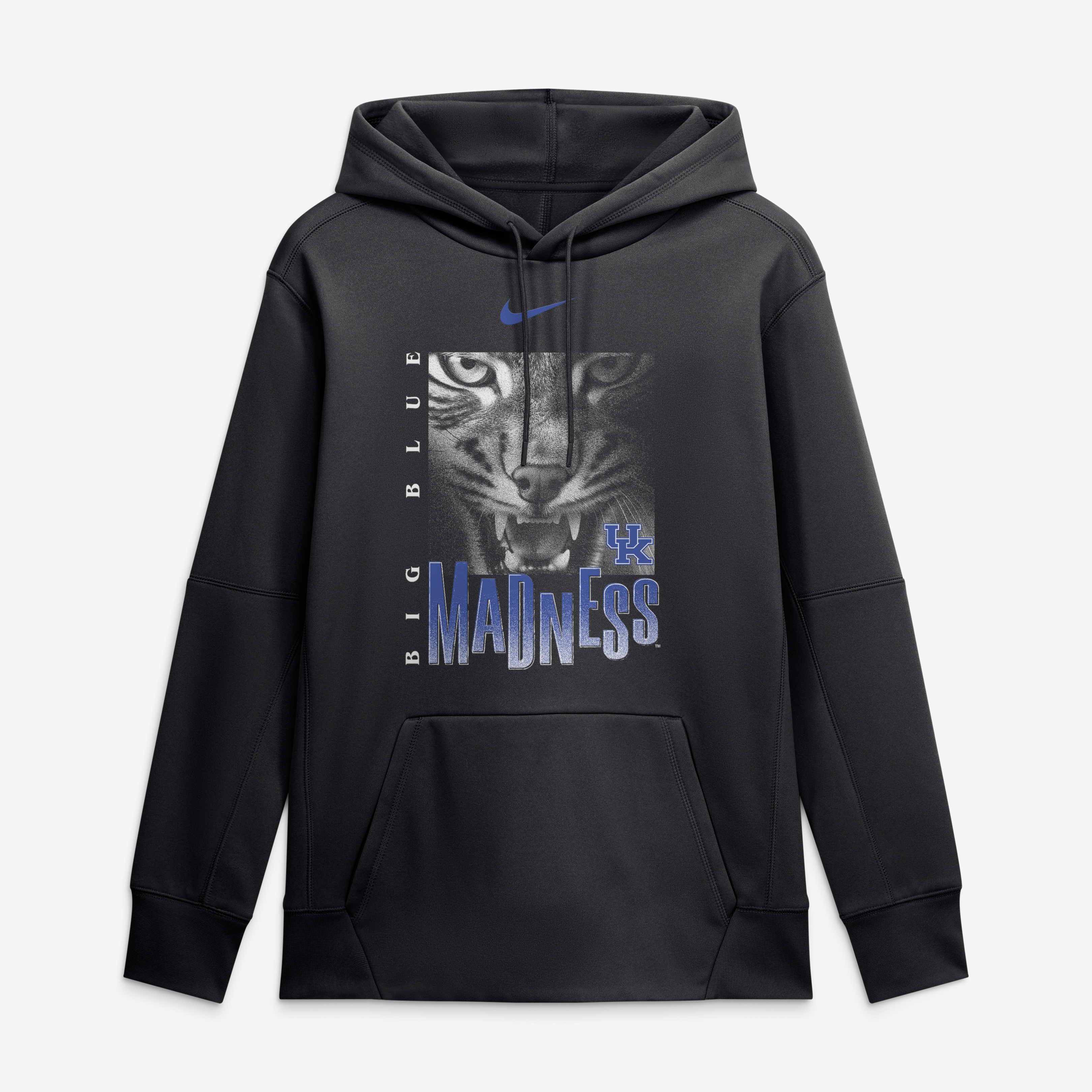 Sweat à capuche Nike Therma-FIT noir Kentucky Wildcats Big Blue Madness pour homme