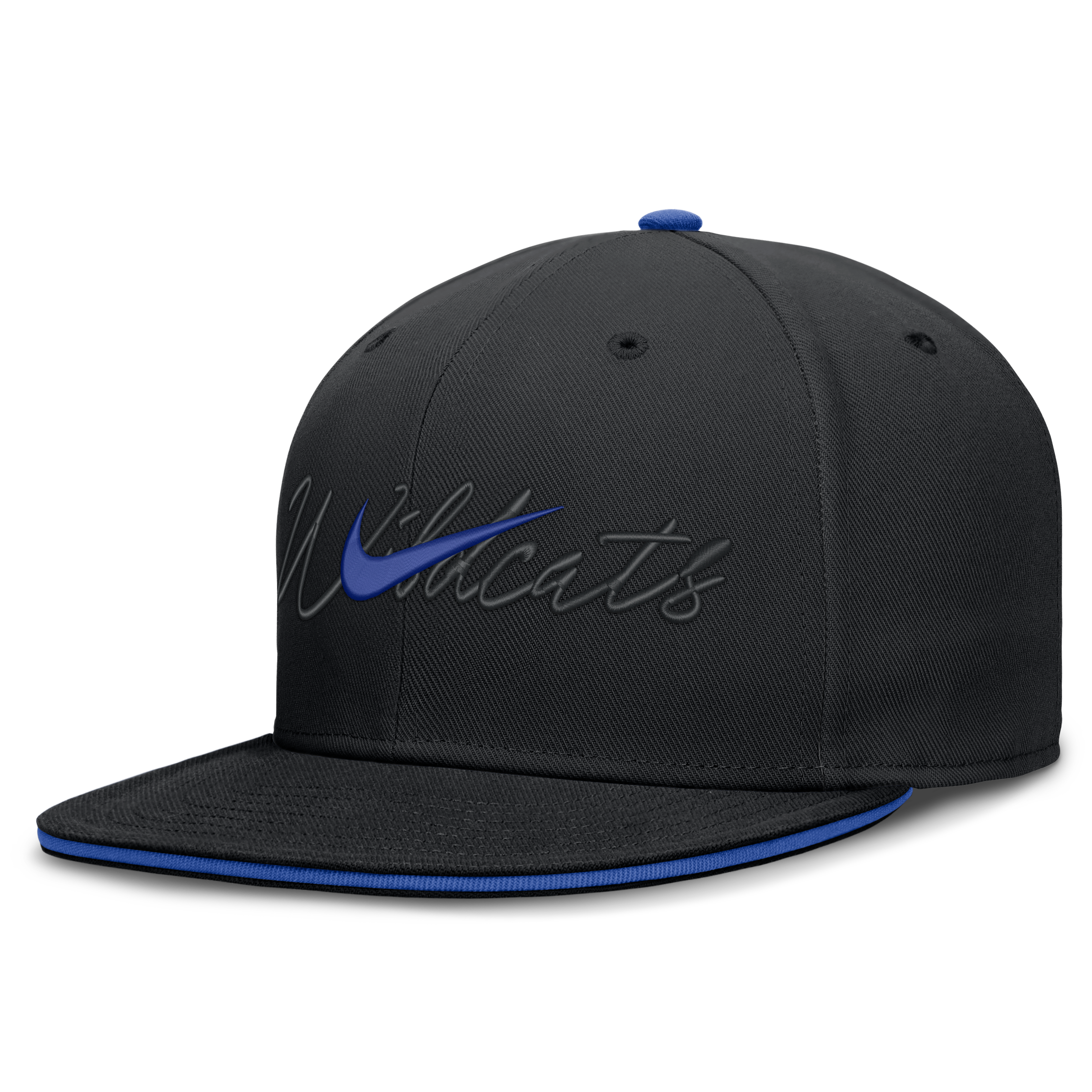 Casquette ajustée Nike Kentucky Wildcats Dri-FIT Primetime Script noire pour homme