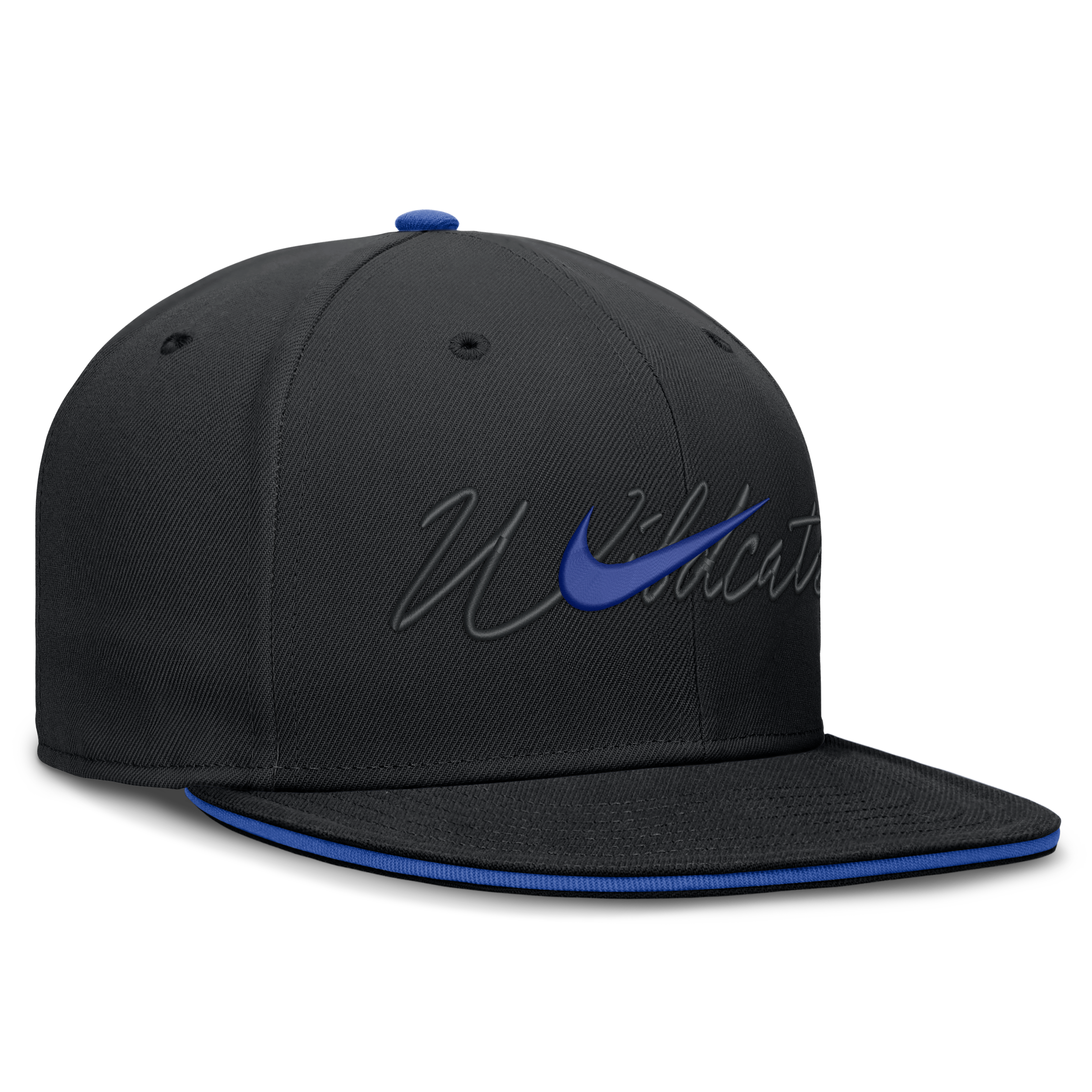Casquette ajustée Nike Kentucky Wildcats Dri-FIT Primetime Script noire pour homme