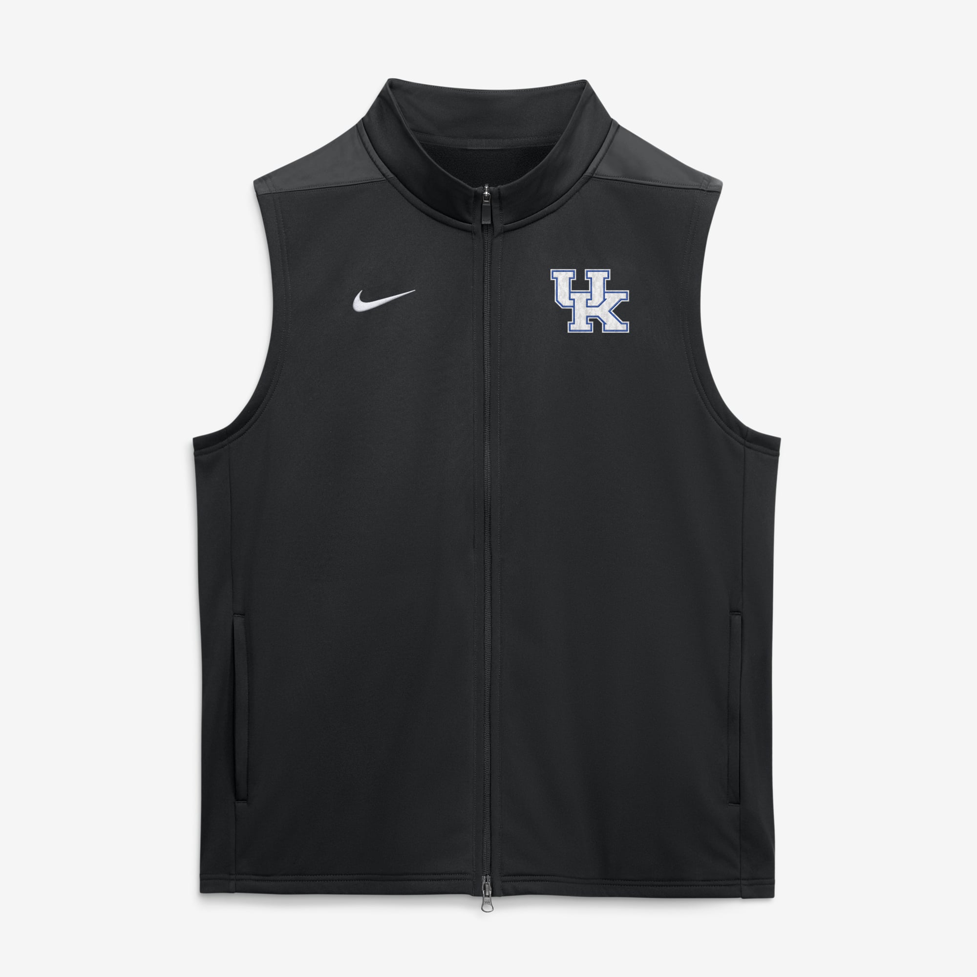 Gilet zippé Nike blanc Kentucky Wildcats Primetime Victory Therma-FIT pour homme