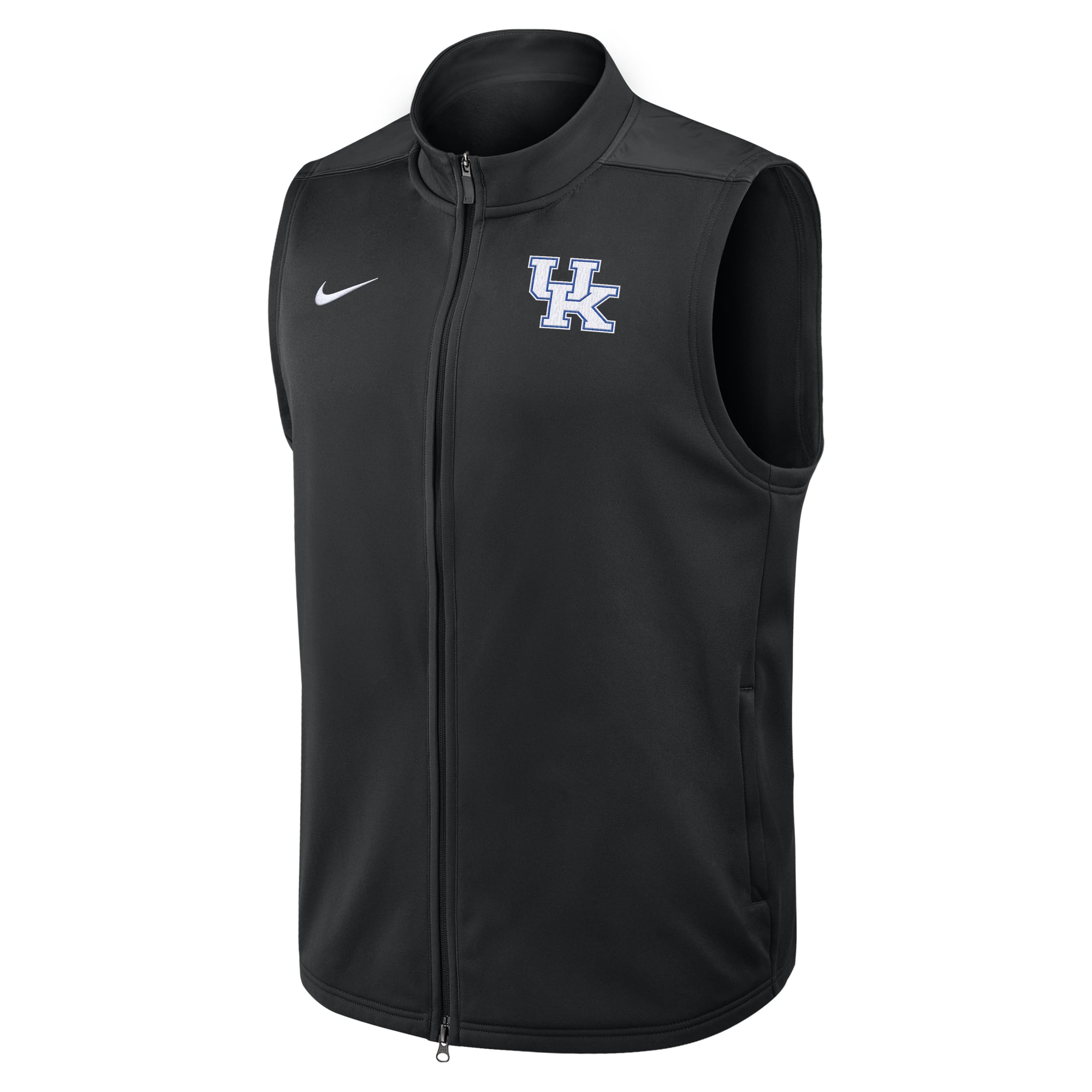 Gilet zippé Nike blanc Kentucky Wildcats Primetime Victory Therma-FIT pour homme