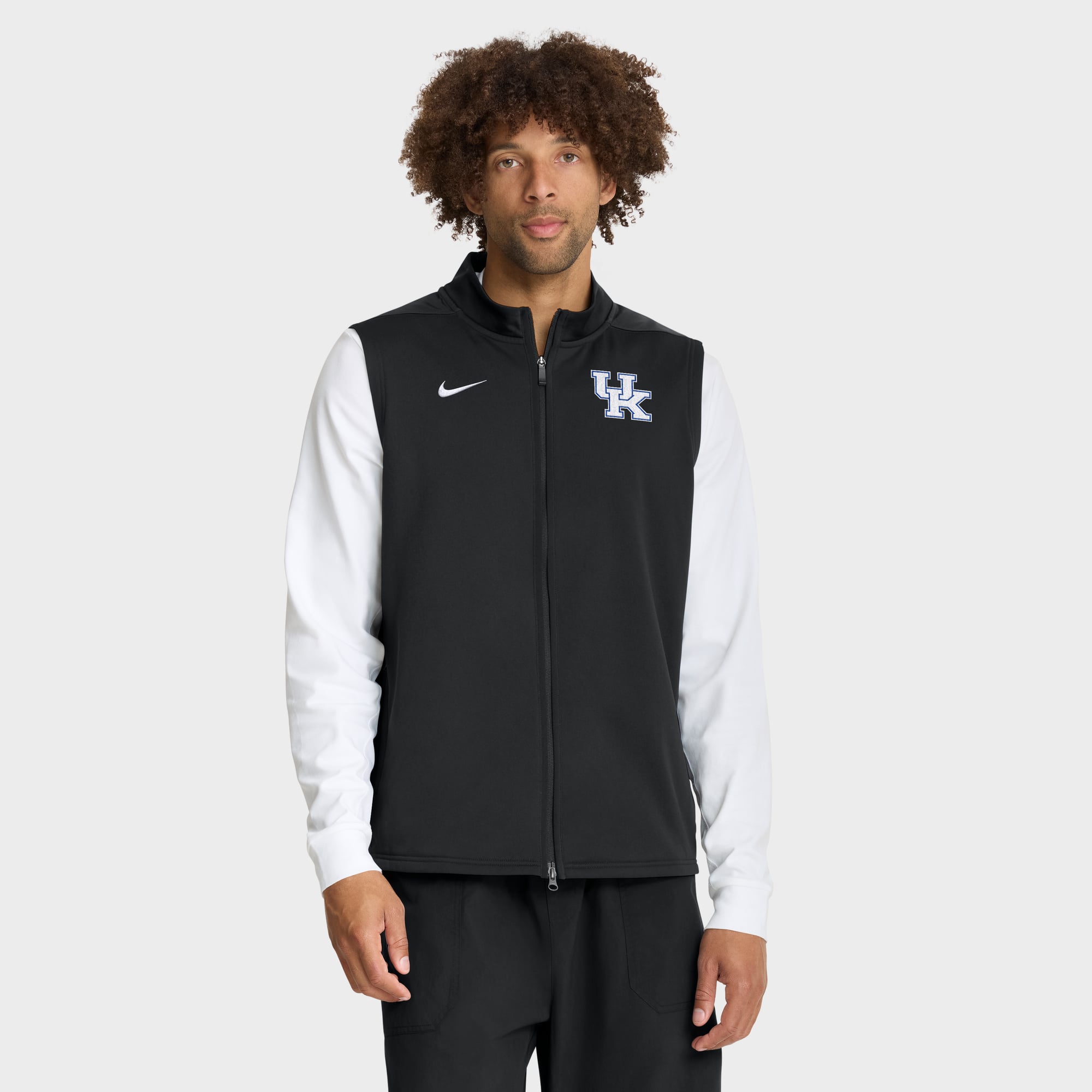 Men's Nike White Kentucky Wildcats Primetime Victory Therma-FIT Full-Zip Vest