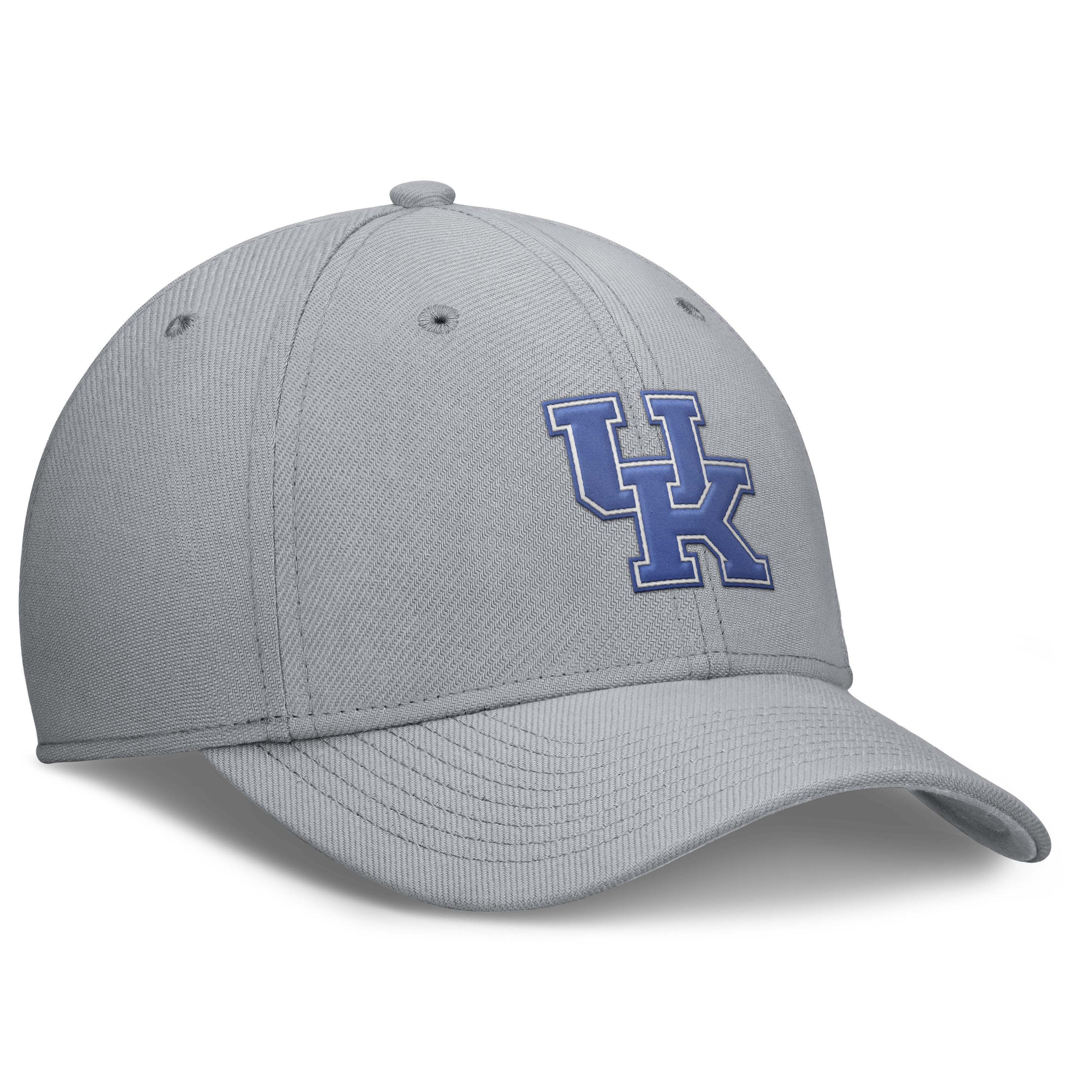 Men's Nike Gray Kentucky Wildcats Rise SwooshFlex Dri-FIT Hat