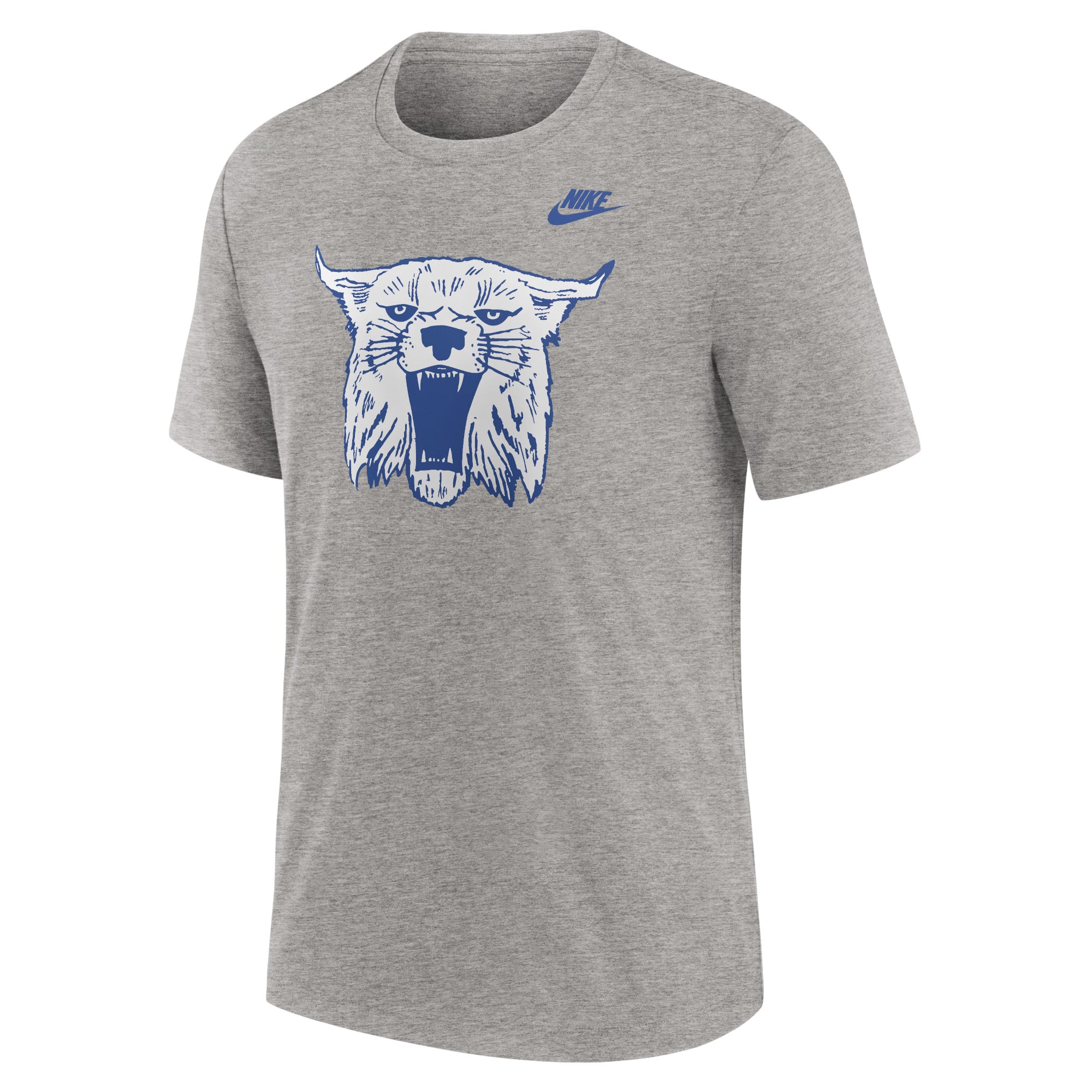 Men's Nike Heather Gray Kentucky Wildcats Blitz Legacy Primary Tri-Blend T-Shirt