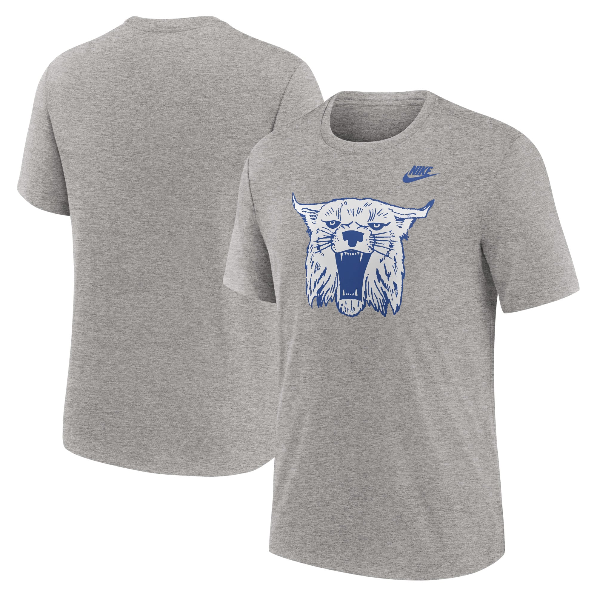 Men's Nike Heather Gray Kentucky Wildcats Blitz Legacy Primary Tri-Blend T-Shirt