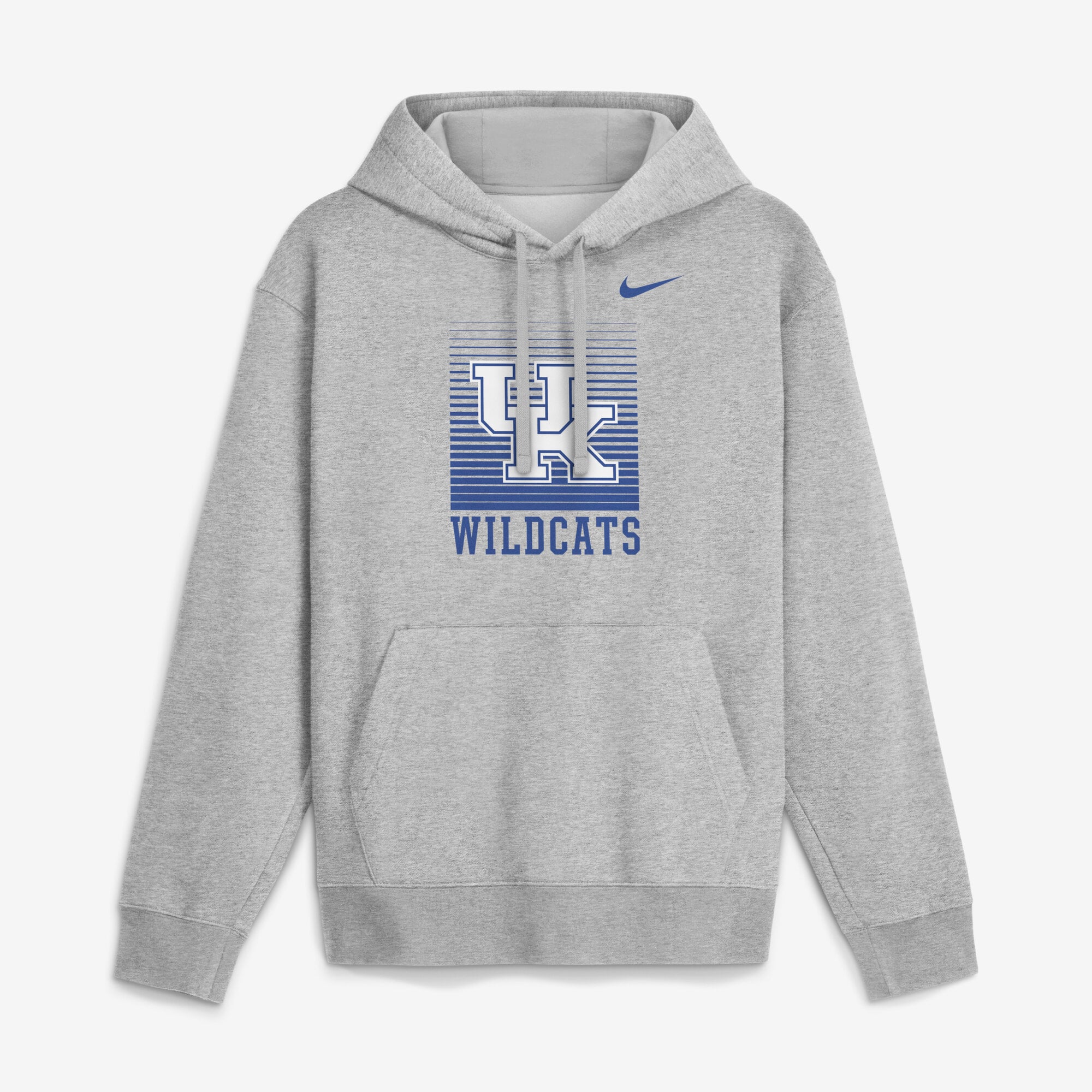 Sweat à capuche Nike Heather Gray Kentucky Wildcats Primetime Gradient Square Club pour homme