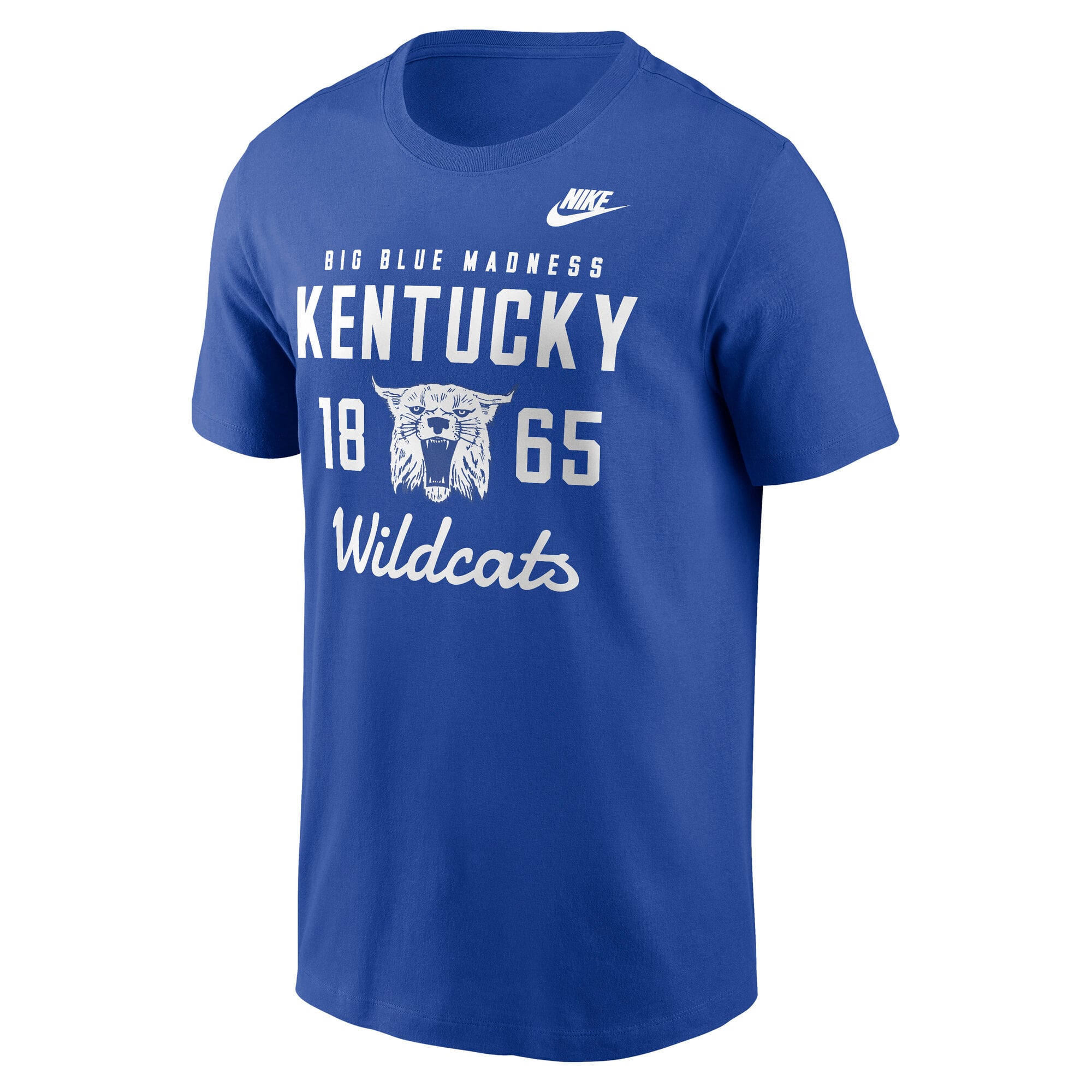 Men's Nike Royal Kentucky Wildcats Legacy Stacked Established T-Shirt