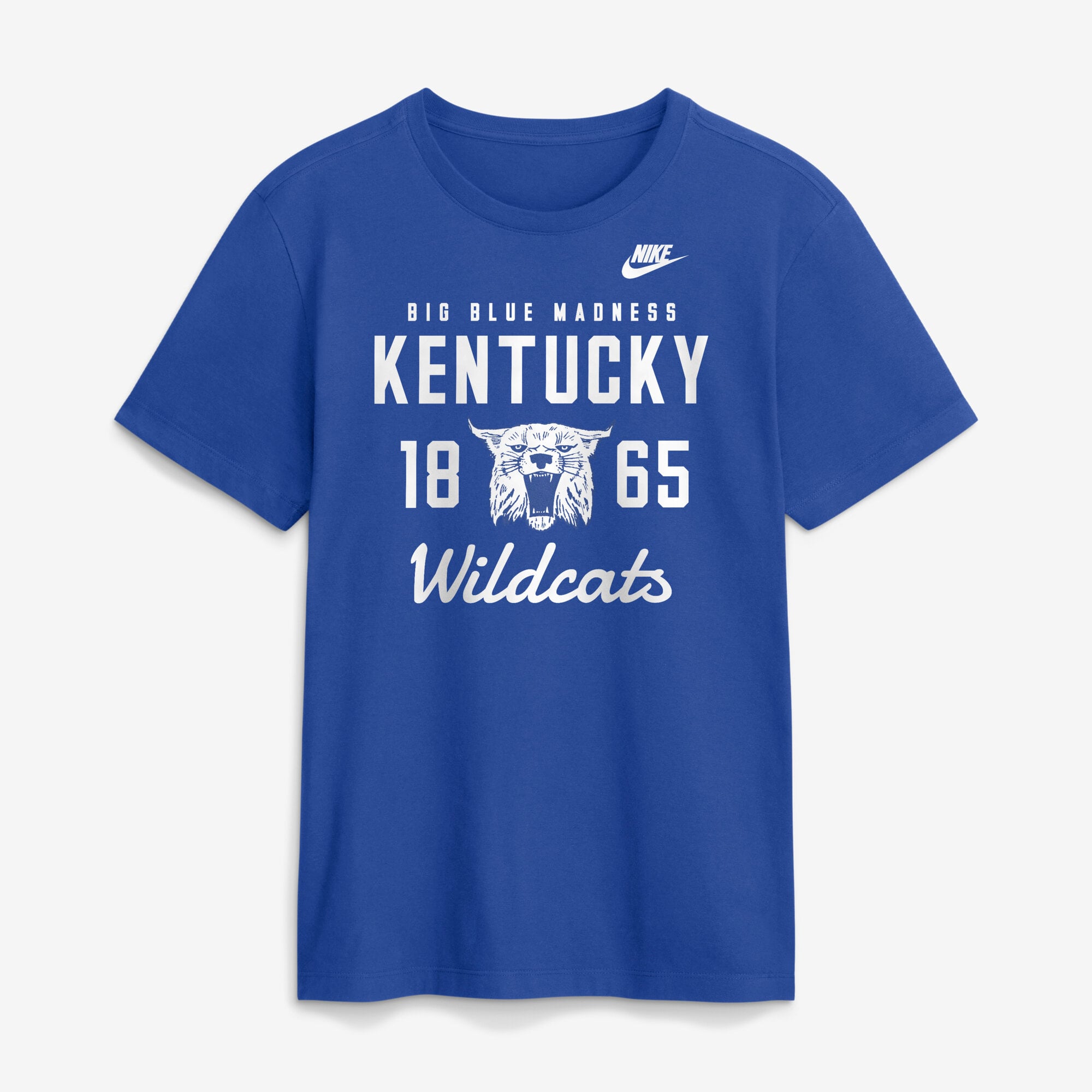 Men's Nike Royal Kentucky Wildcats Legacy Stacked Established T-Shirt