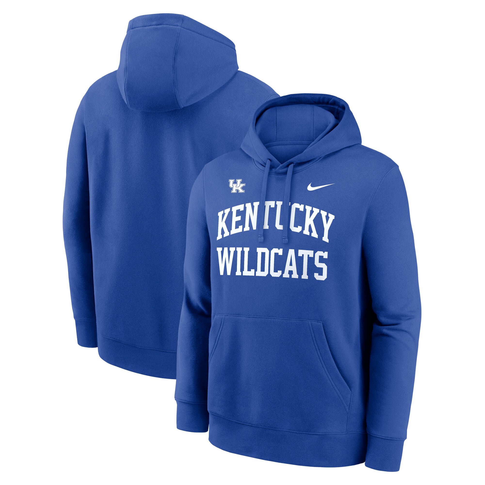Sweat à capuche polaire Nike Royal Kentucky Wildcats Primetime Arched Club pour homme
