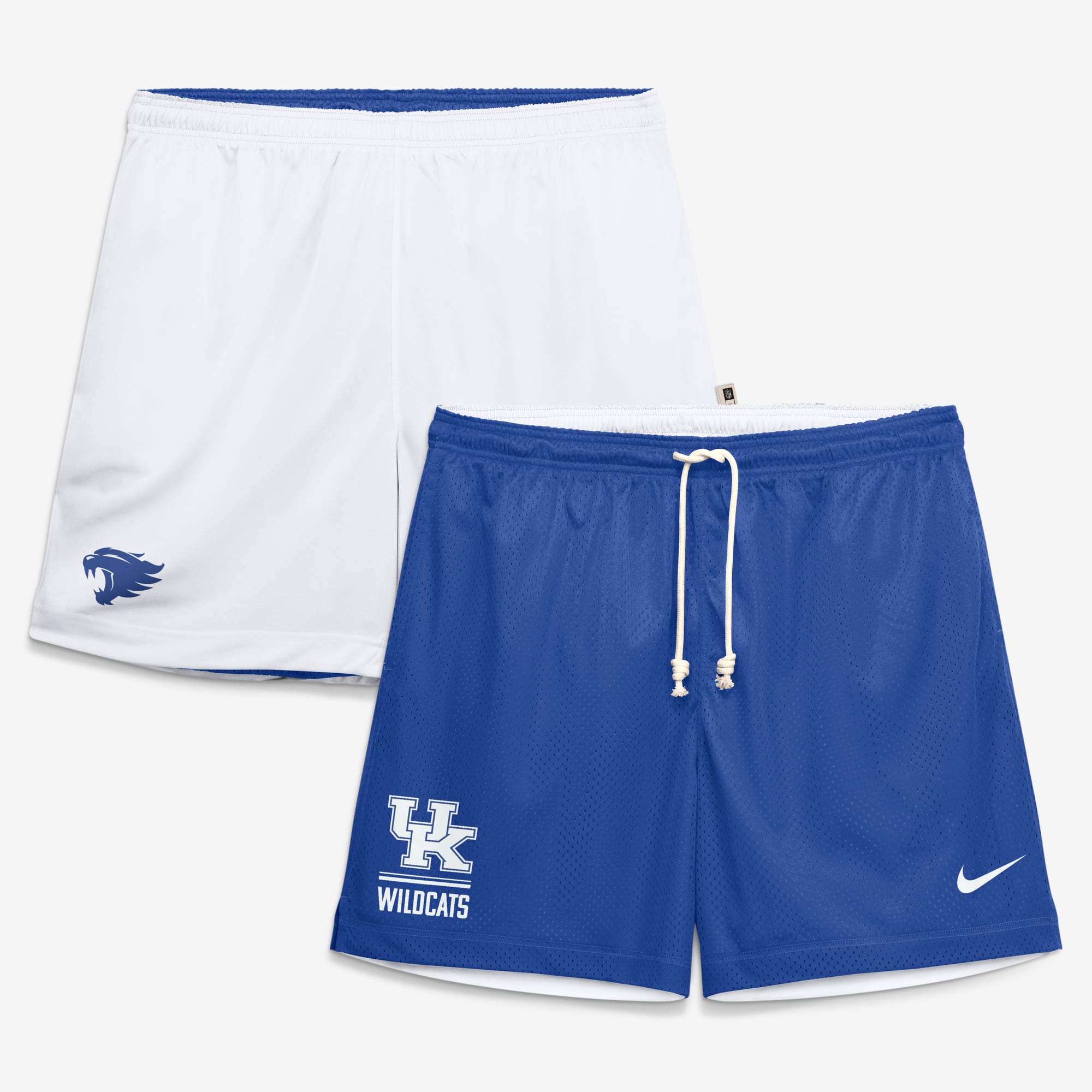 Men's Nike  Royal/White Kentucky Wildcats Courtside Reversible Dri-FIT Shorts