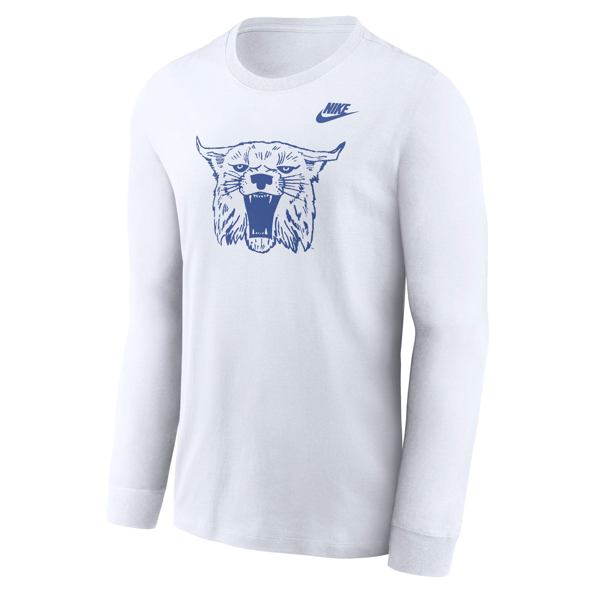 Men's Nike White Kentucky Wildcats Legacy Primary Logo Long Sleeve T-Shirt