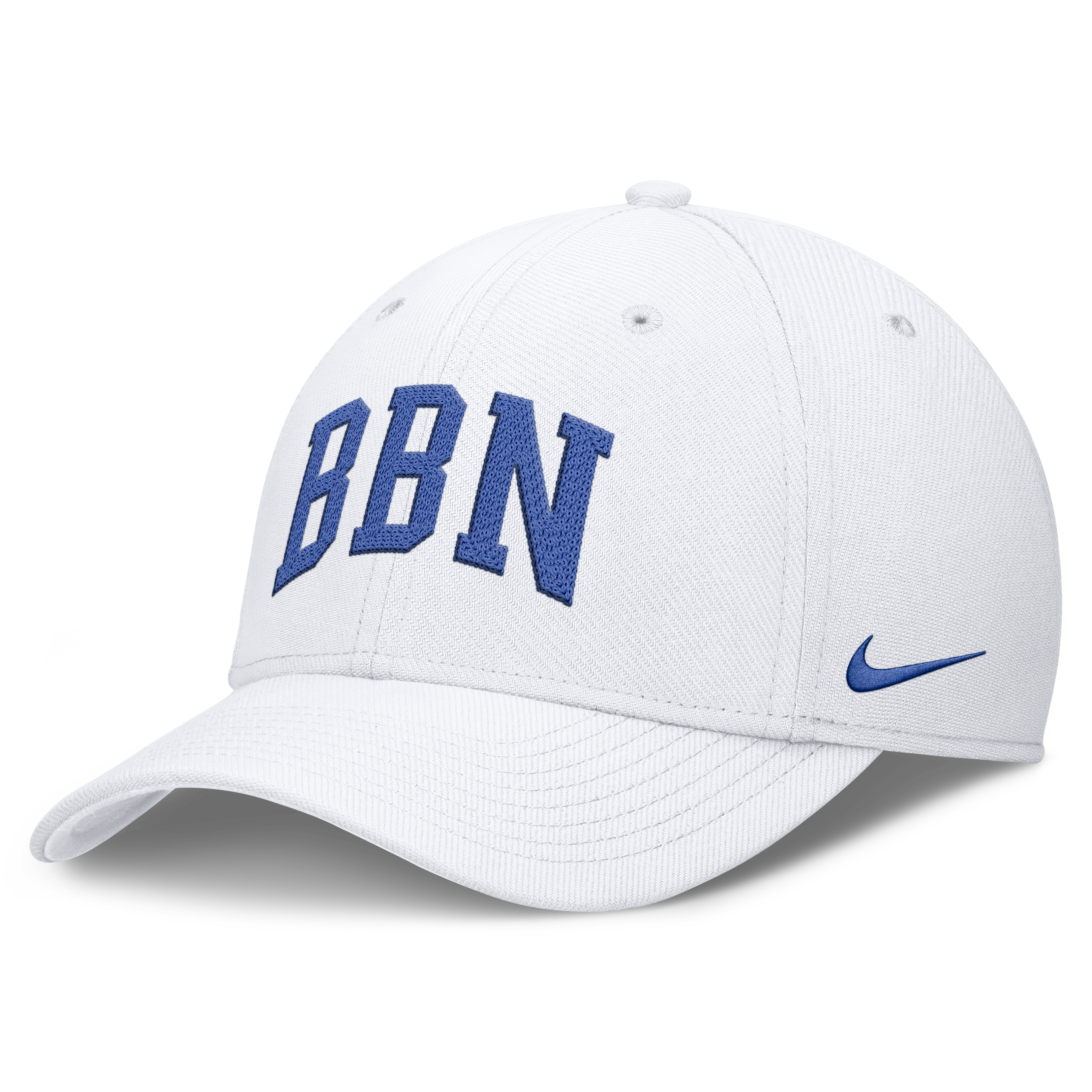 Casquette Nike blanche Kentucky Wildcats Letter Rise SwooshFlex Dri-FIT pour homme