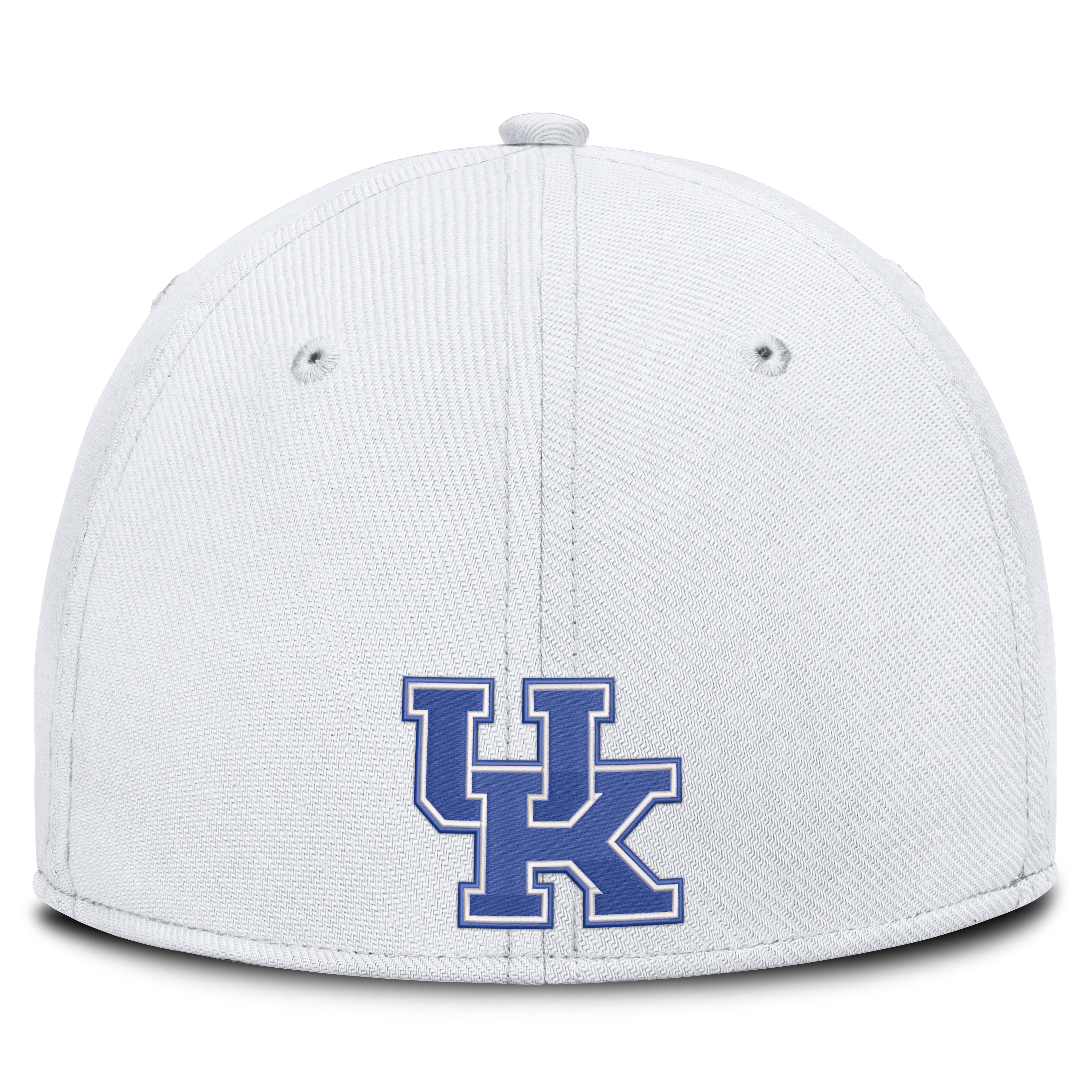 Casquette Nike blanche Kentucky Wildcats Letter Rise SwooshFlex Dri-FIT pour homme
