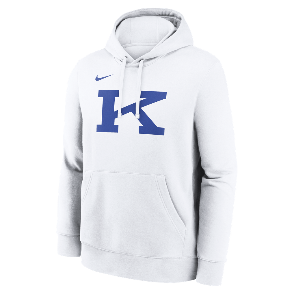 Men's Nike White Kentucky Wildcats Power K Club Fleece Hoodie
