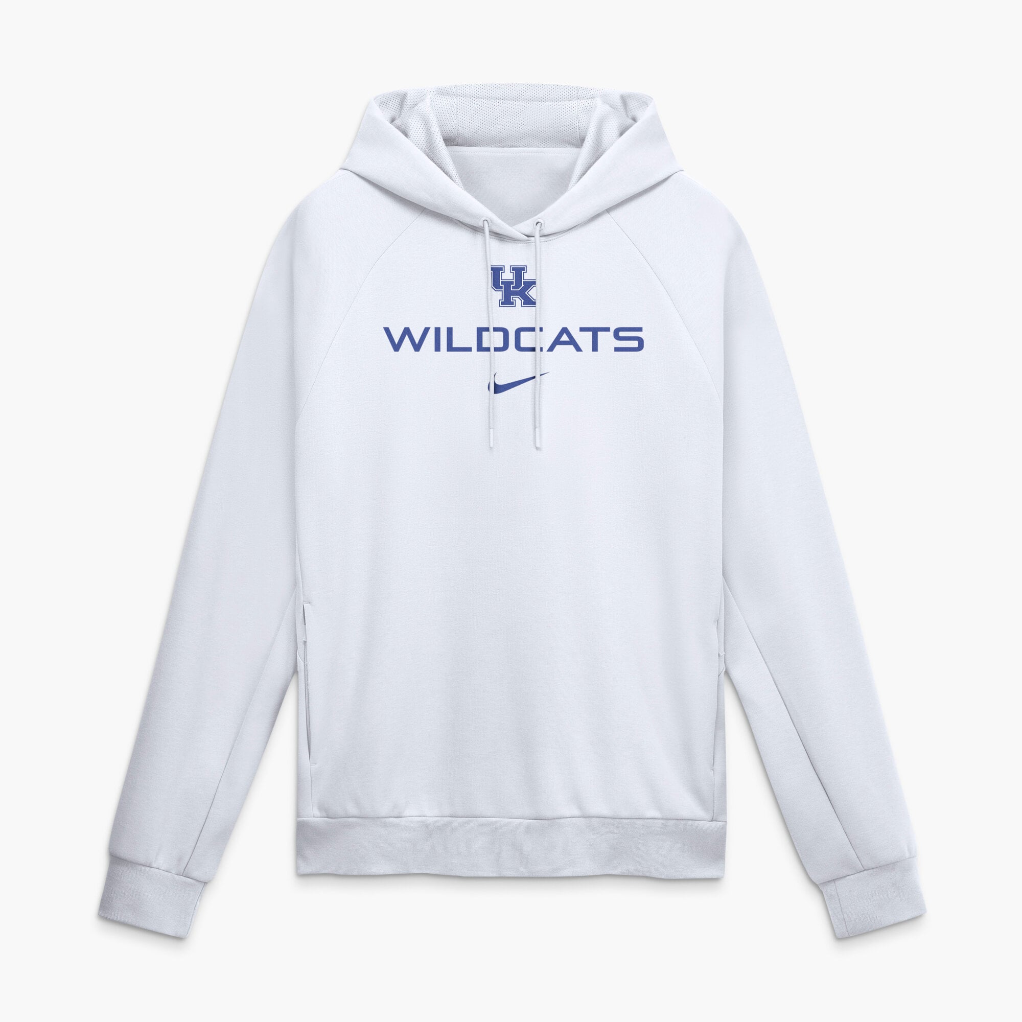 Sweat à capuche raglan Nike Dri-FIT Premium Performance pour homme, blanc, Kentucky Wildcats, modèle Nike.