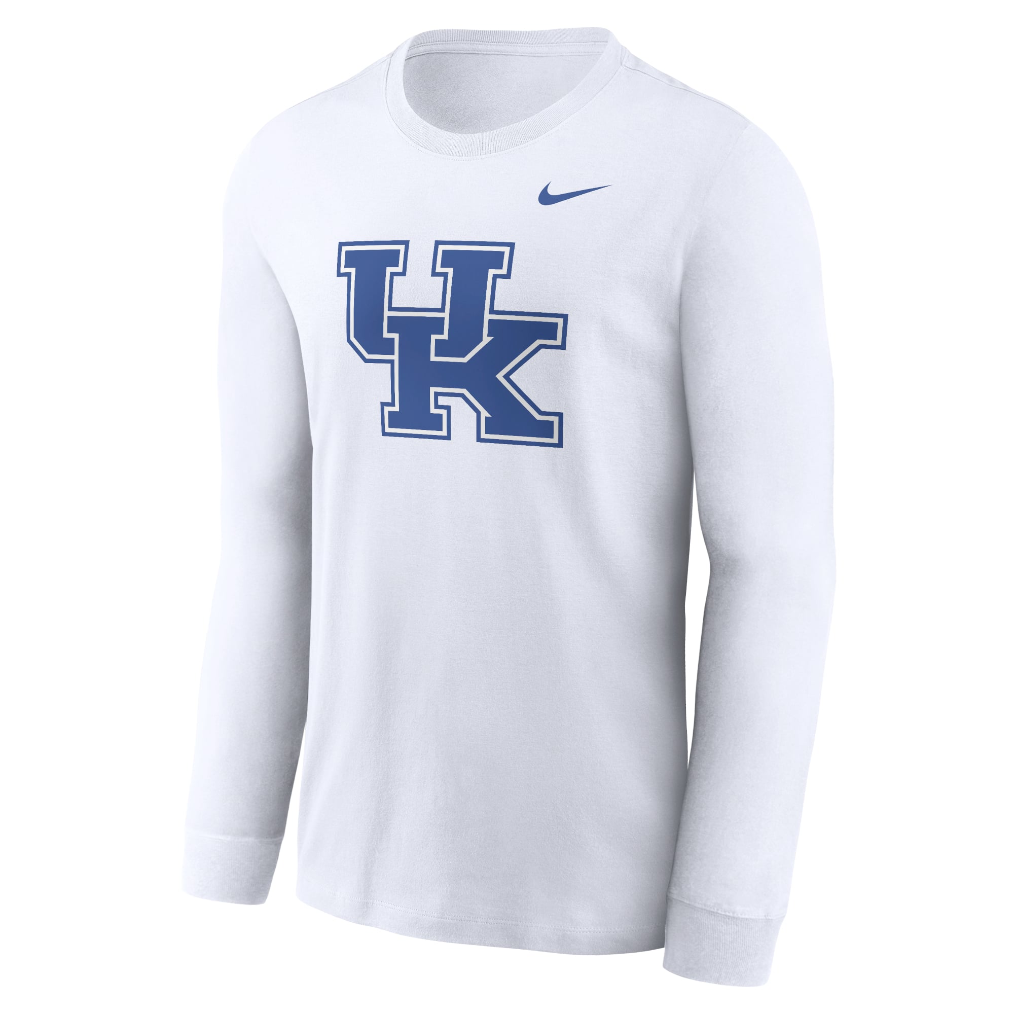 Men's Nike White Kentucky Wildcats Primary Logo Long Sleeve T-Shirt