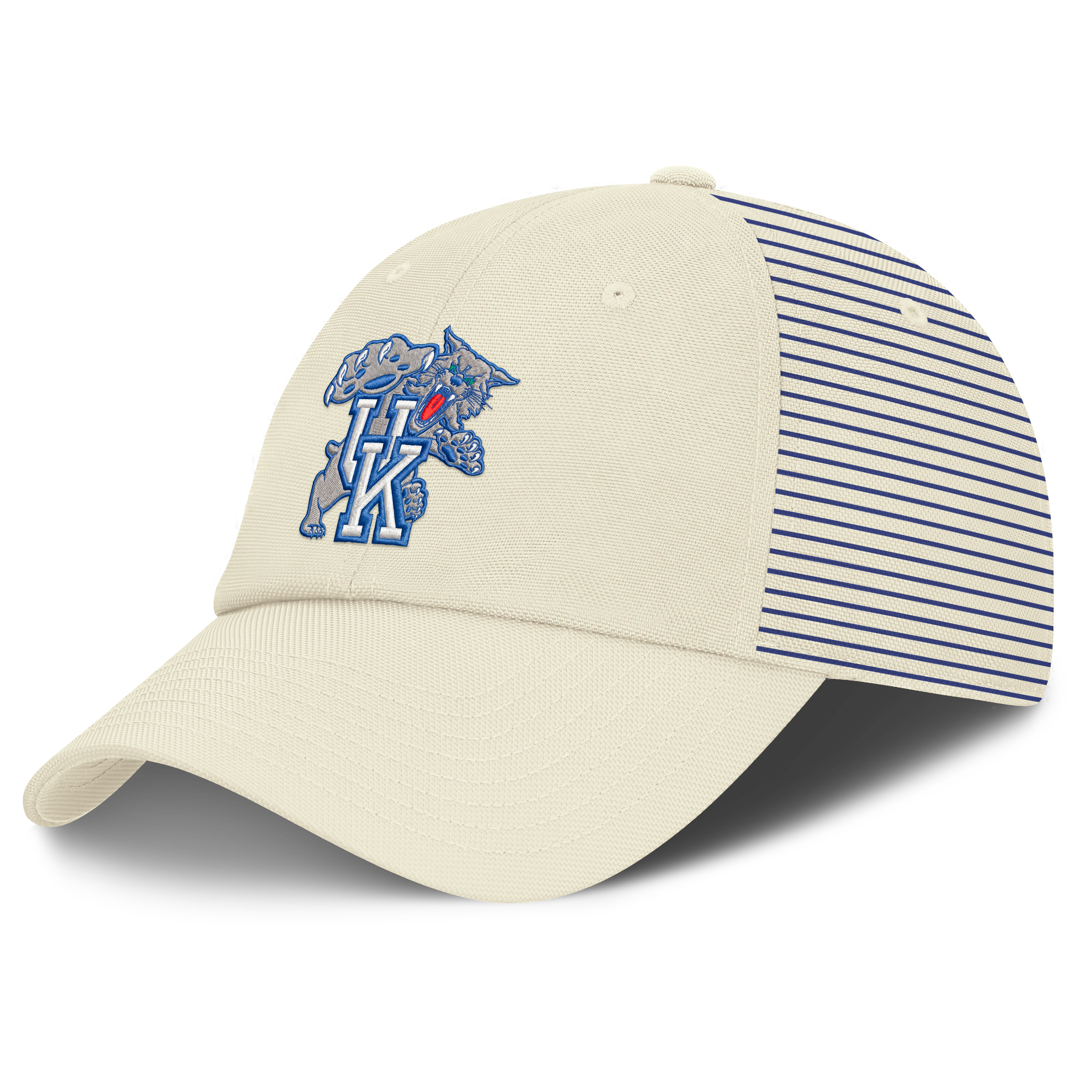 Casquette Nike blanche Kentucky Wildcats Vault Logo Stripe Club Dri-FIT ajustable pour homme