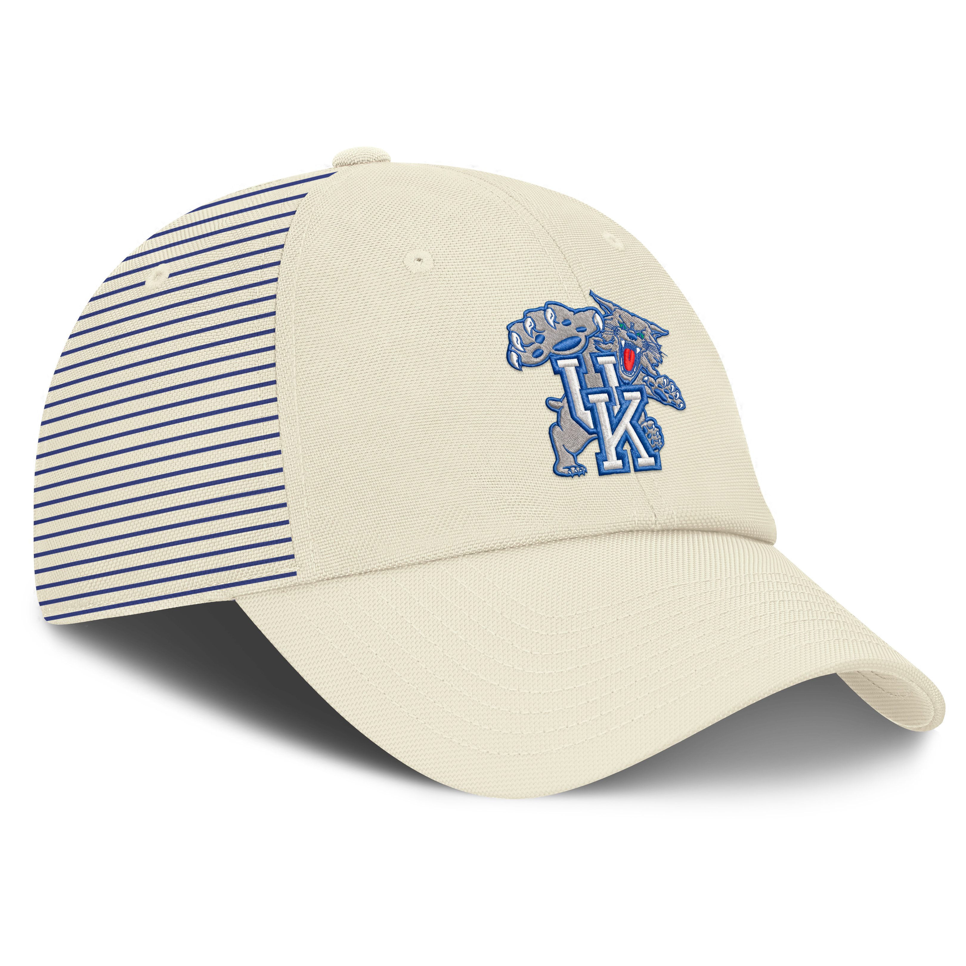 Casquette Nike blanche Kentucky Wildcats Vault Logo Stripe Club Dri-FIT ajustable pour homme