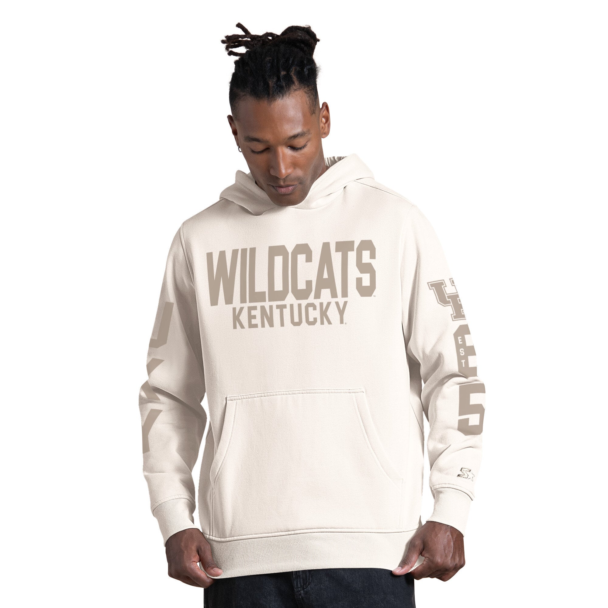 Sweat à capuche Starter Cream Kentucky Wildcats pour homme
